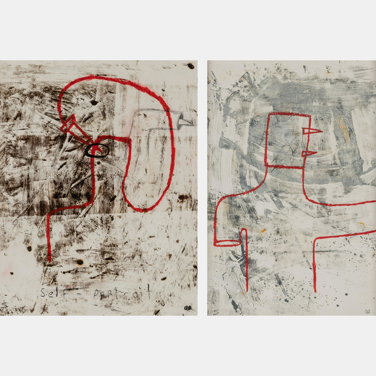 Sergio Garcia (American/Cuban, b. 1959) Self PortraitandUntitled(a pair of works), 2002 (1 of 14)