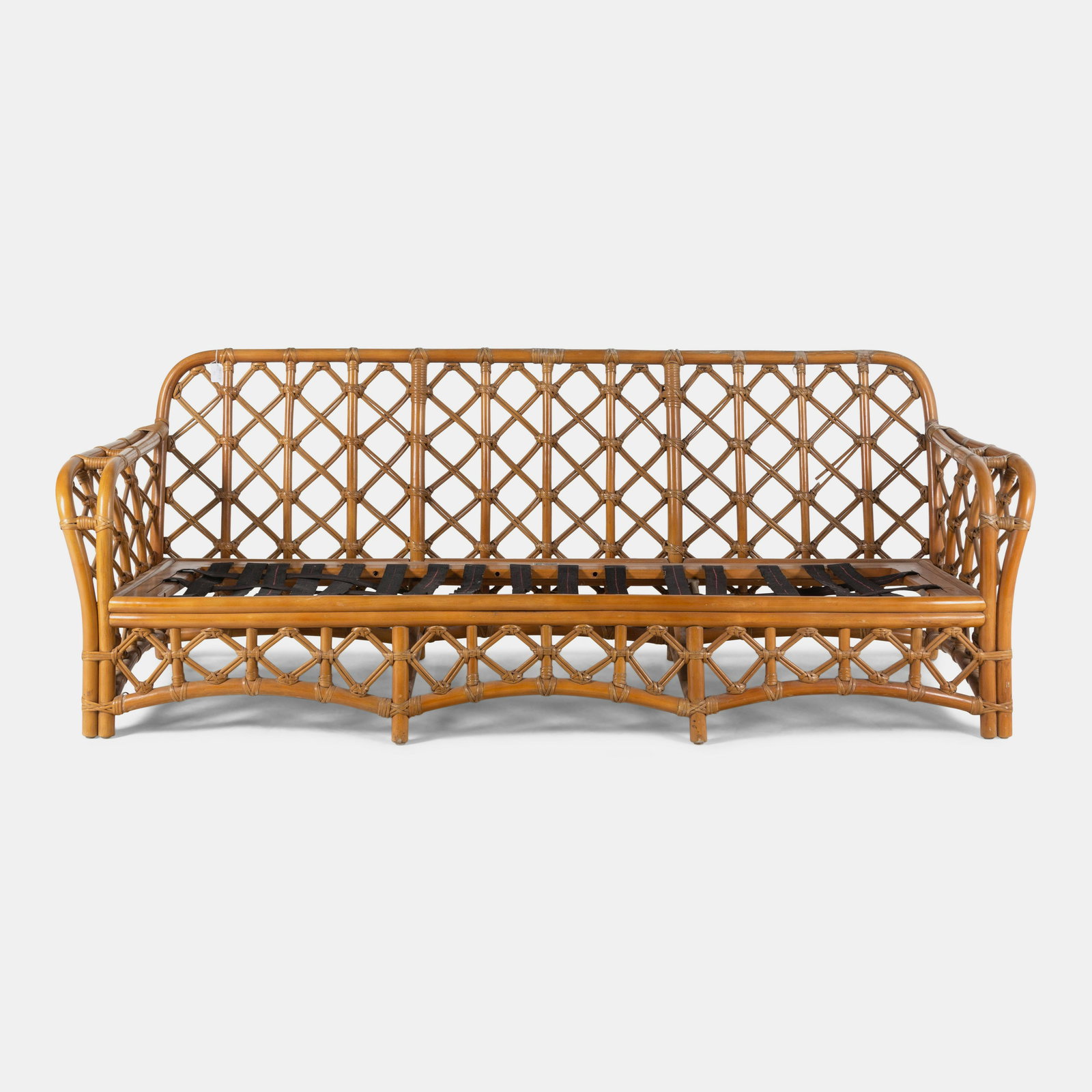 John Wisner, Attribution American, Late 20th Century Sofa, c. 1970 Ficks Reed, USA (1 of 5)