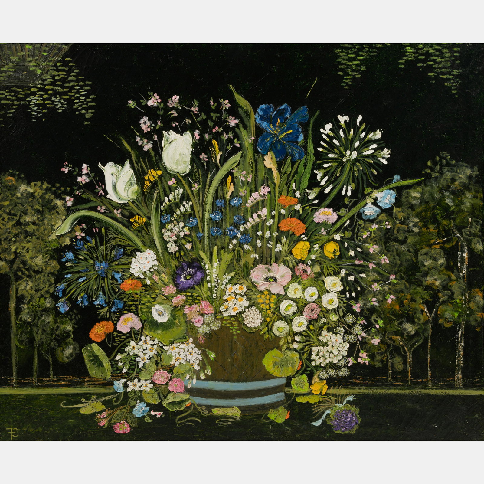 Elizabeth Charleston (American, 1910-1997) Midnight Floral II, 1970 (1 of 7)