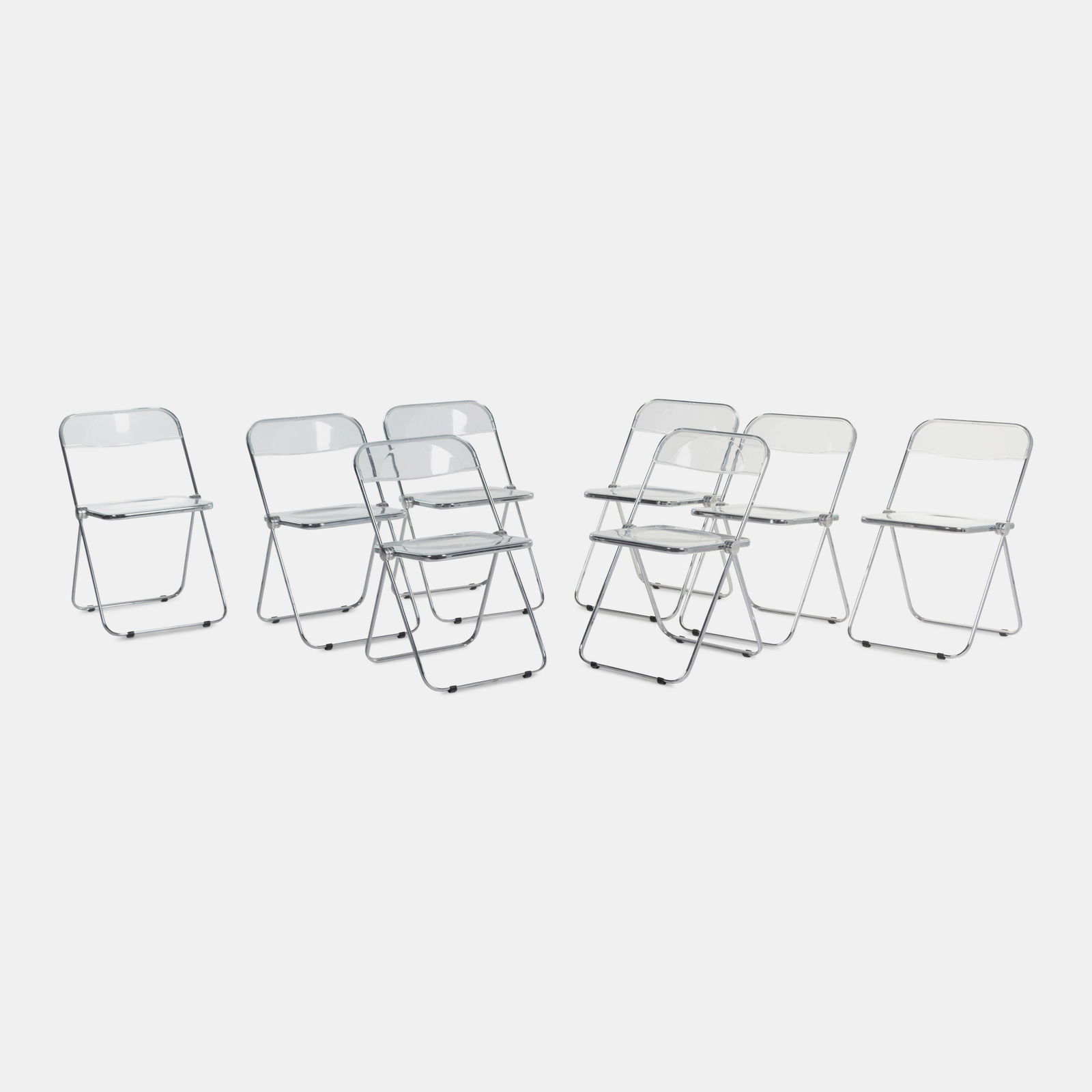 Giancarlo Piretti (Italian, b. 1940) Set of Eight Pia Folding Chairs Anonima Castelli, Italy (1 of 4)