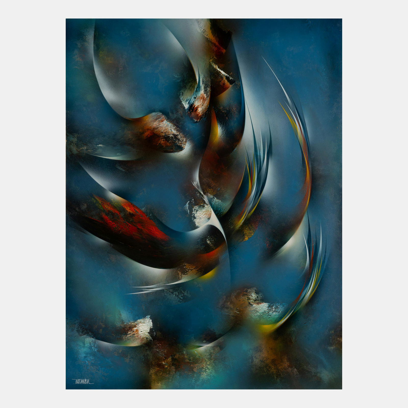 Leonardo Nierman (Mexican, b. 1932) Winds of Springtime (1 of 8)