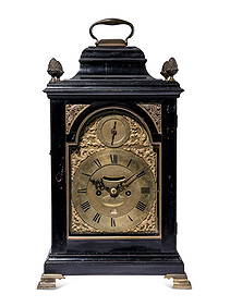 A George III Gilt Bronze Mounted Ebonized Fruitwood Bracket Clock (1 of 8)