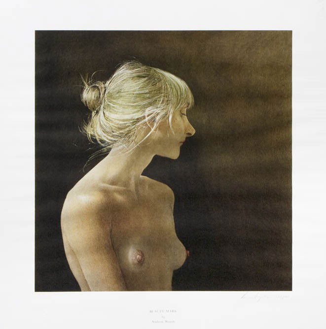 Andrew Wyeth, (American, 1917-2009), Beauty Mark: Andrew Wyeth (American, 1917-2009) Beauty Mark collotype edition 238/300, signed Andrew Wyeth (lower right) 22 x 19 1/2 inches.