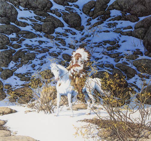 Bev Doolittle, (American, b. 1947), Eagle's Heart: Bev Doolittle (American, b. 1947) Eagle's Heart lithograph edition 100/200, signed Bev Doolittle (lower right) 15 1/2 x 15 1/2 inches.