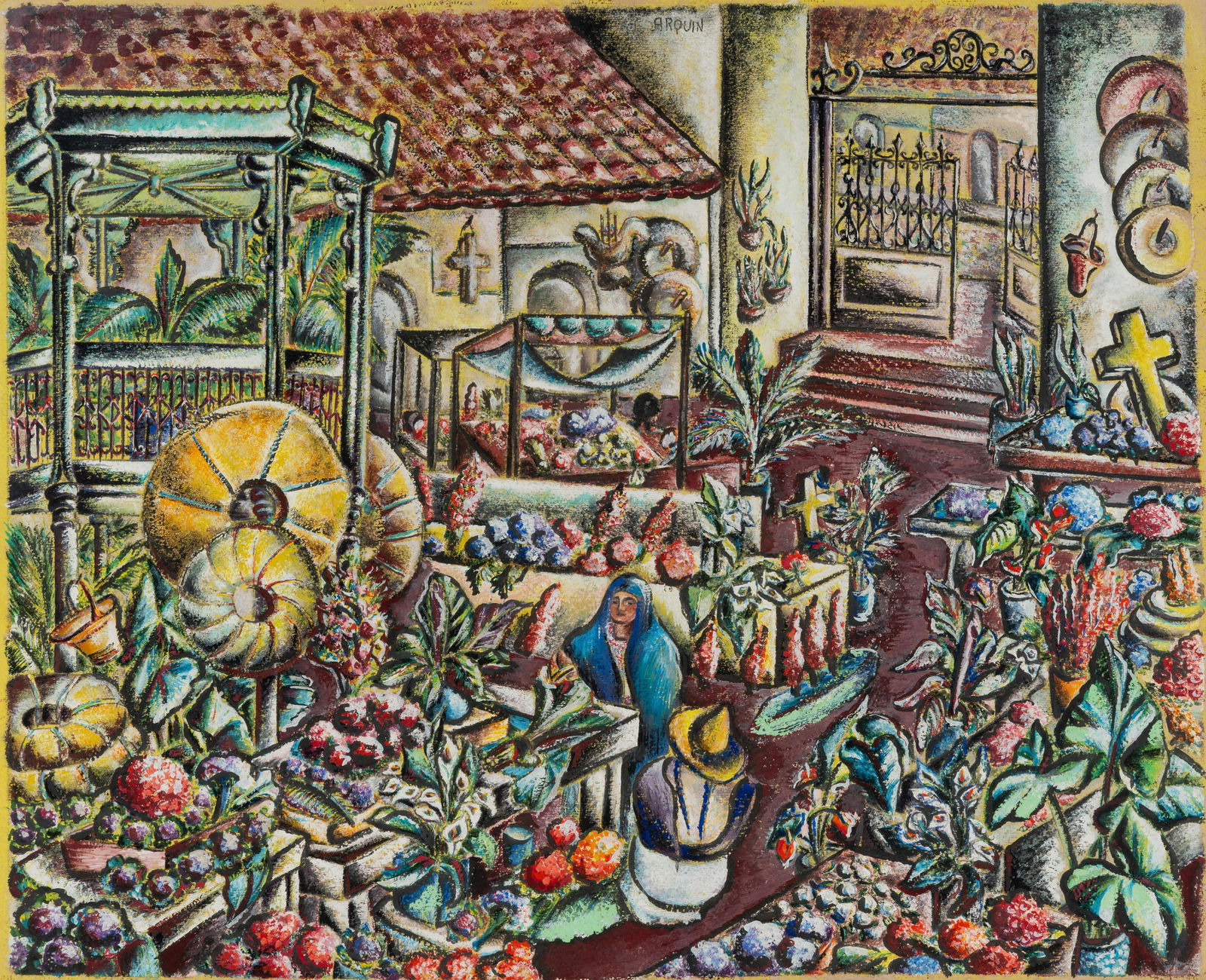 Florence Arquin (American, 1900-1976) Market (1 of 6)