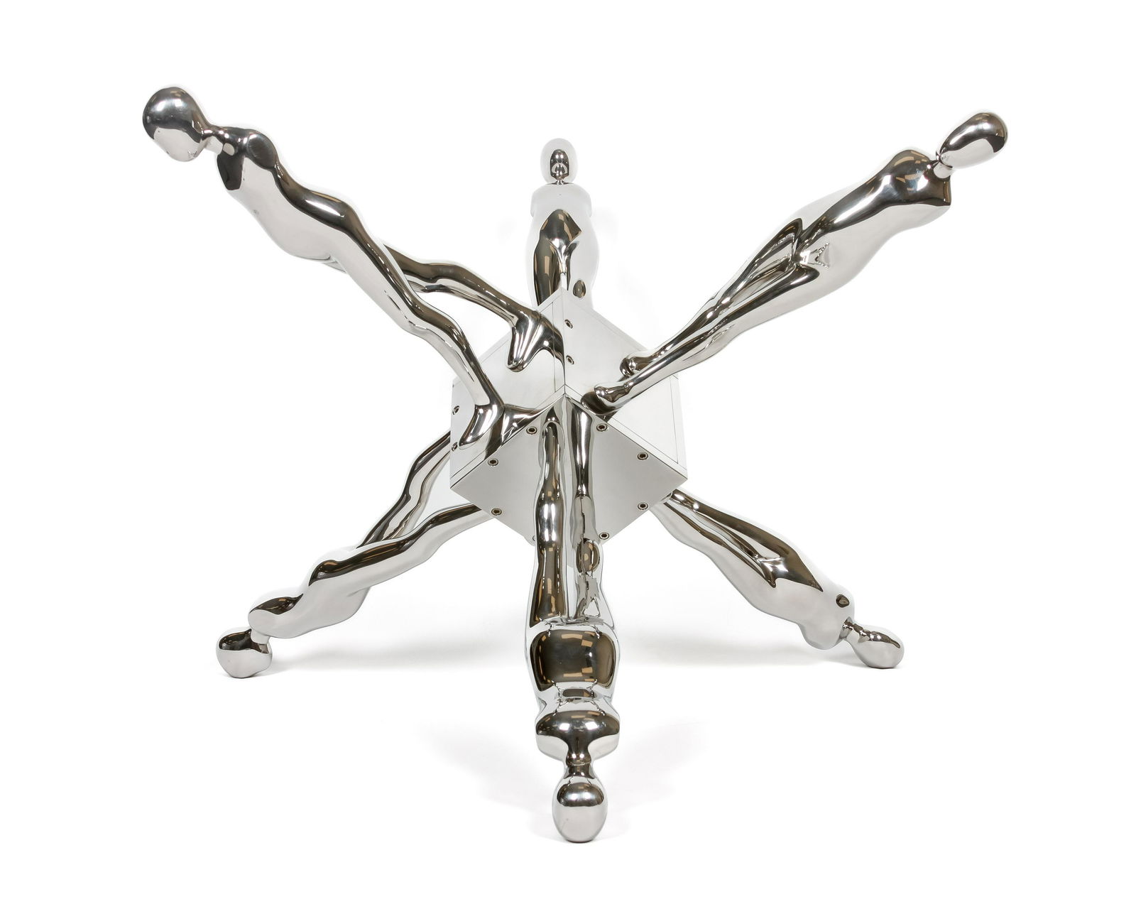 Ernest Trova (American, 1927-2009) Walking Jackman, 1985: Ernest Trova (American, 1927-2009) Walking Jackman, 1985 stainless steel AP 2/2 17 x 22 x 28 inches. Property from the Collection of the National Council of Jewish Women, St. Louis, Missouri