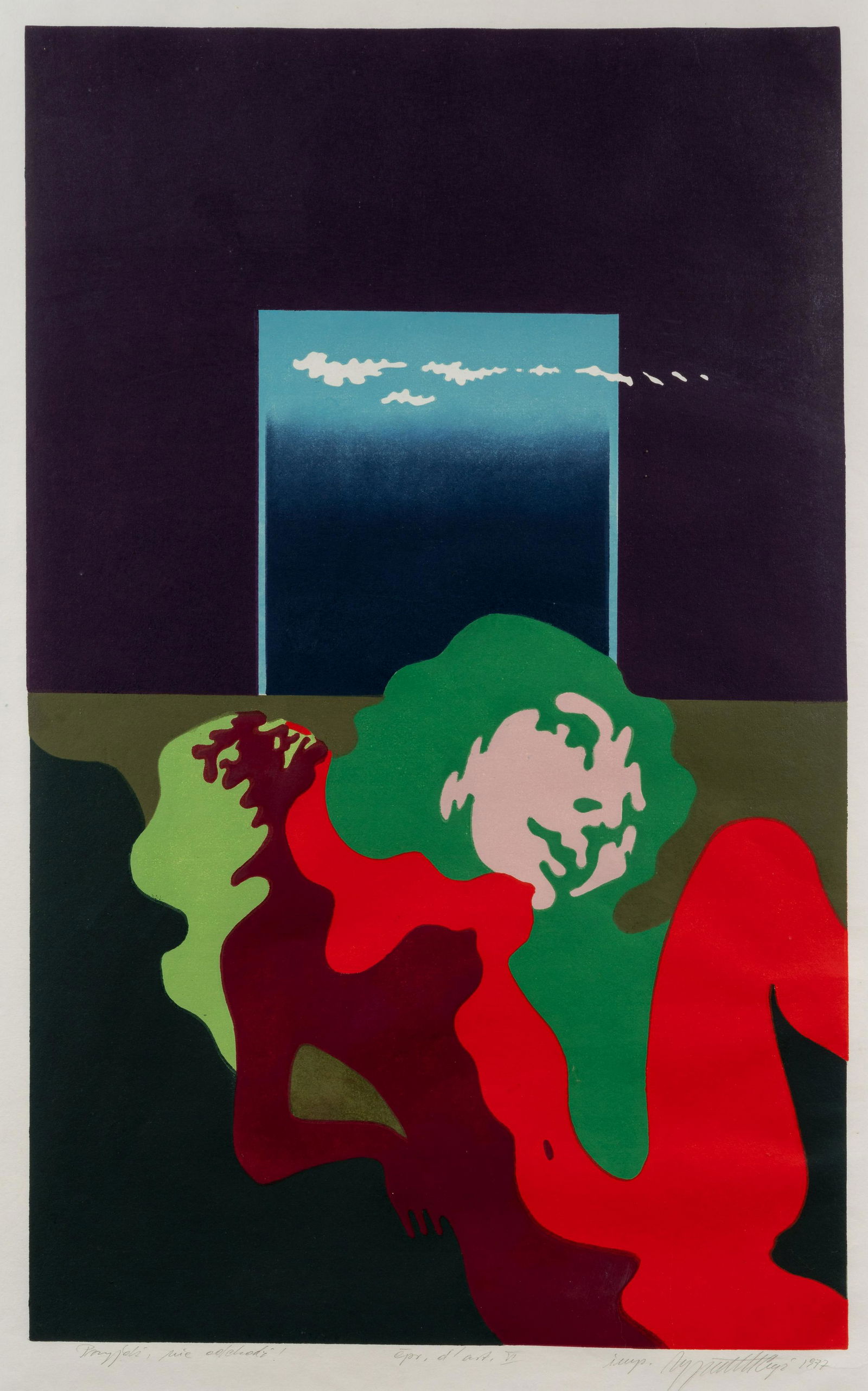 Zygmunt Czy≈º (Polish, 1940-2003) Promieki Sie Odcloudi (The Rays Are Unclouded) , 1977 (1 of 6)