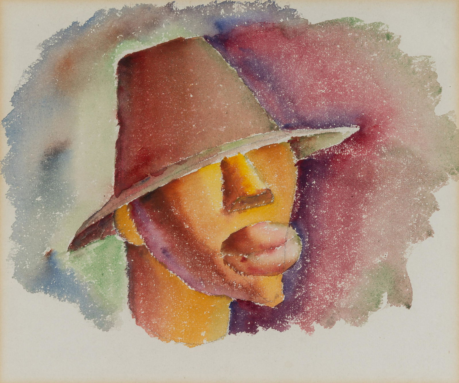 Kathleen Blackshear (American, 1897-1988) Untitled (Head of a Man) (1 of 5)