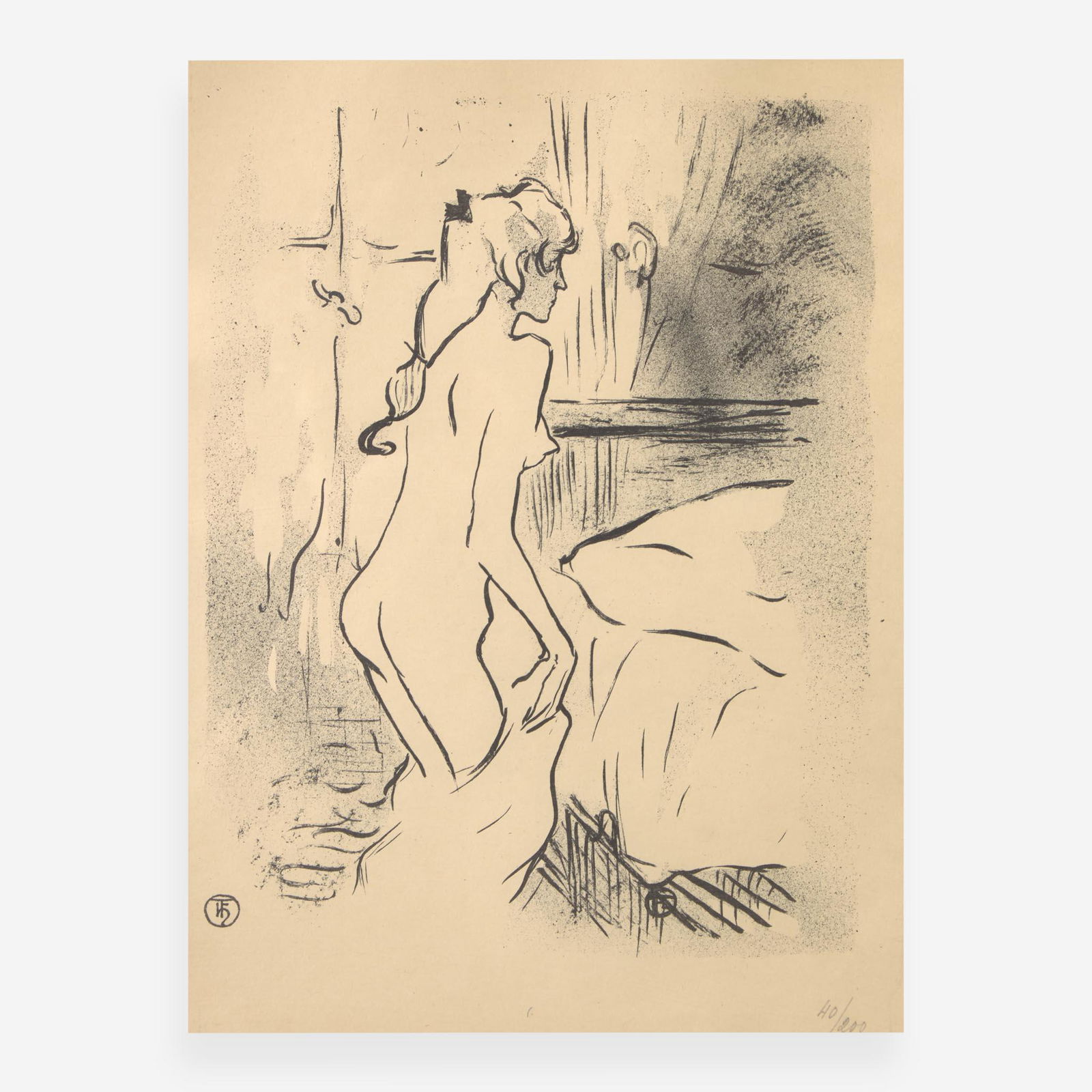 Henri de Toulouse-Lautrec (French, 1864–1901) Étude de Femme (1 of 2)