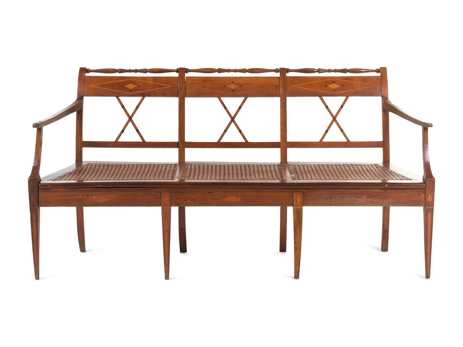 A French or Italian Provincial Fruitwood Bench (1 of 5)