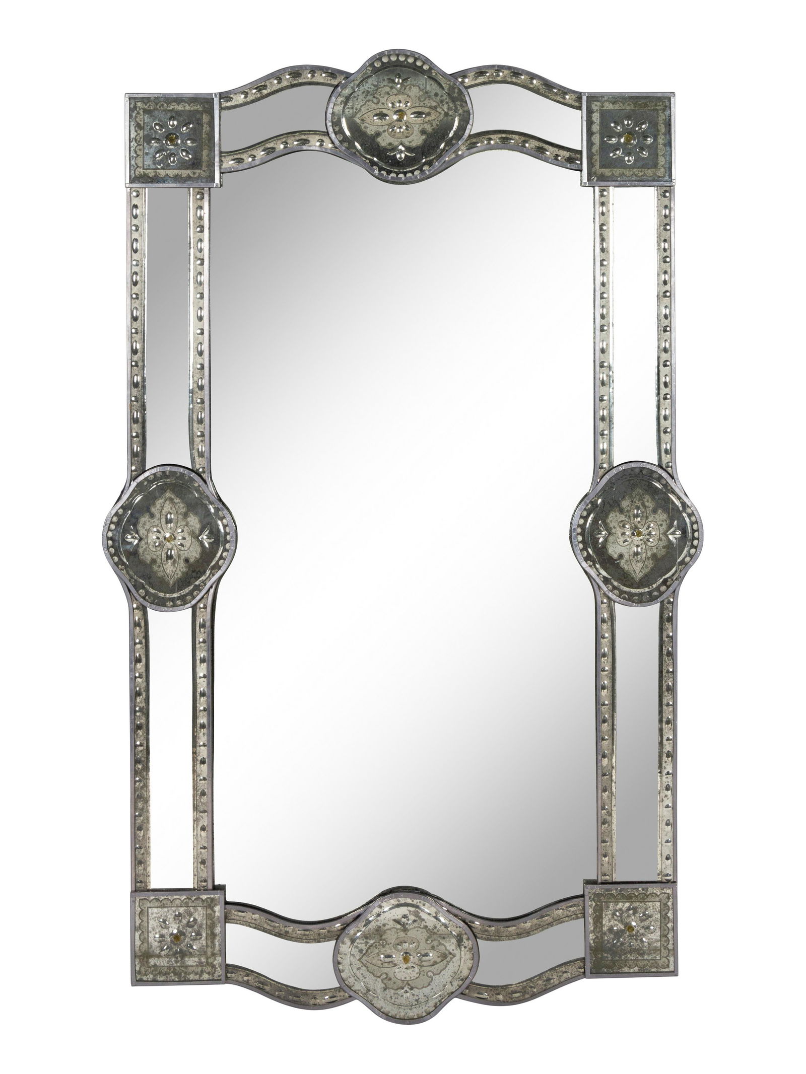 A Venetian Style Etched Glass Mirror (1 of 2)