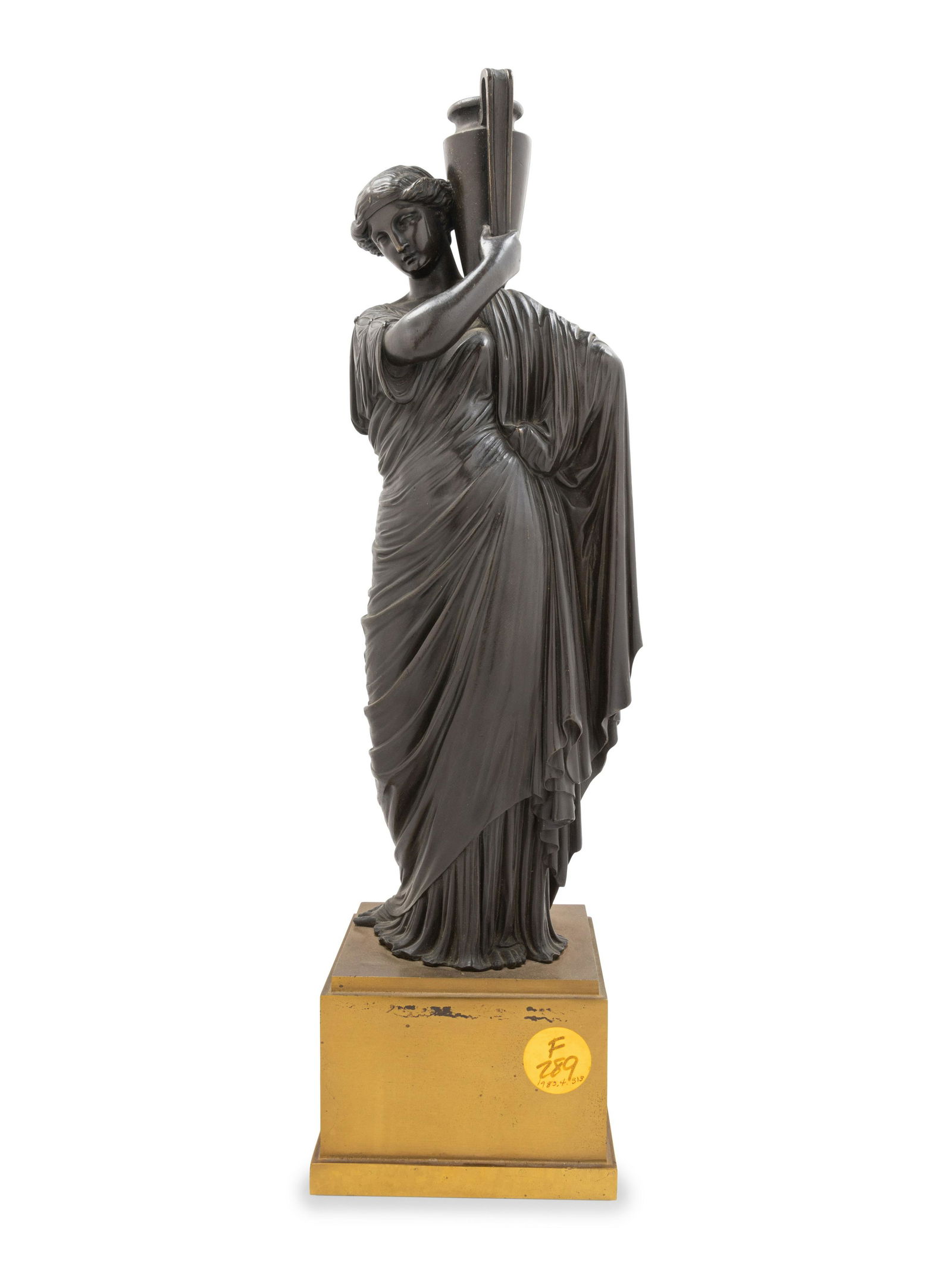 A Continental Bronze Figure of a Classical Maiden with an Ewer (1 of 4)