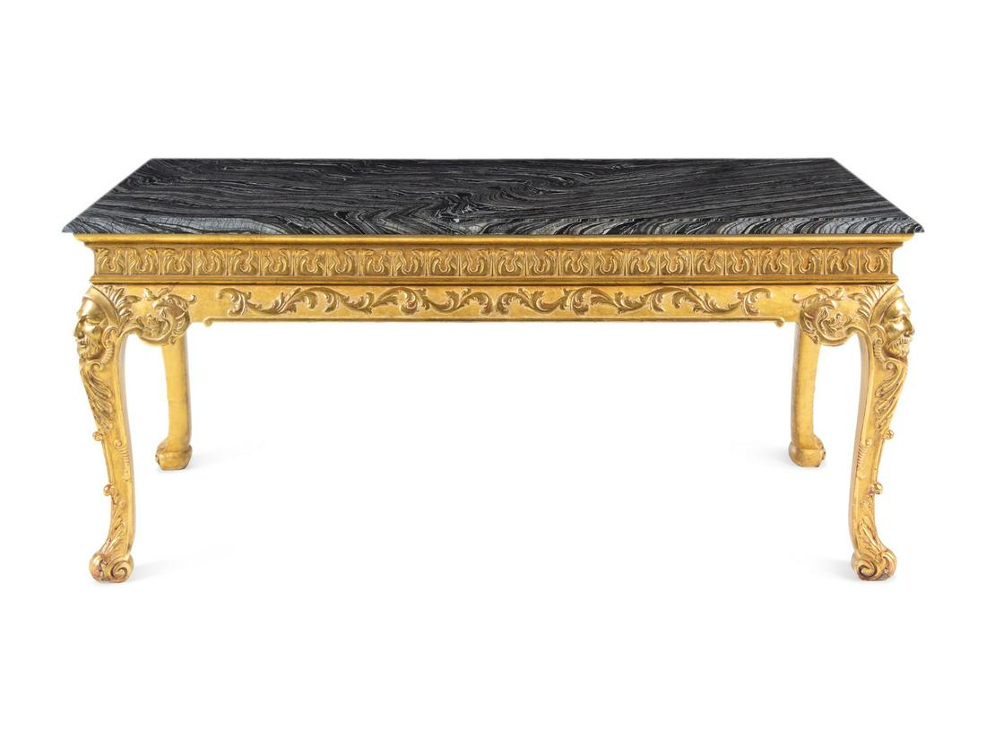 A George I Style Giltwood Marble-Top Console Table (1 of 4)