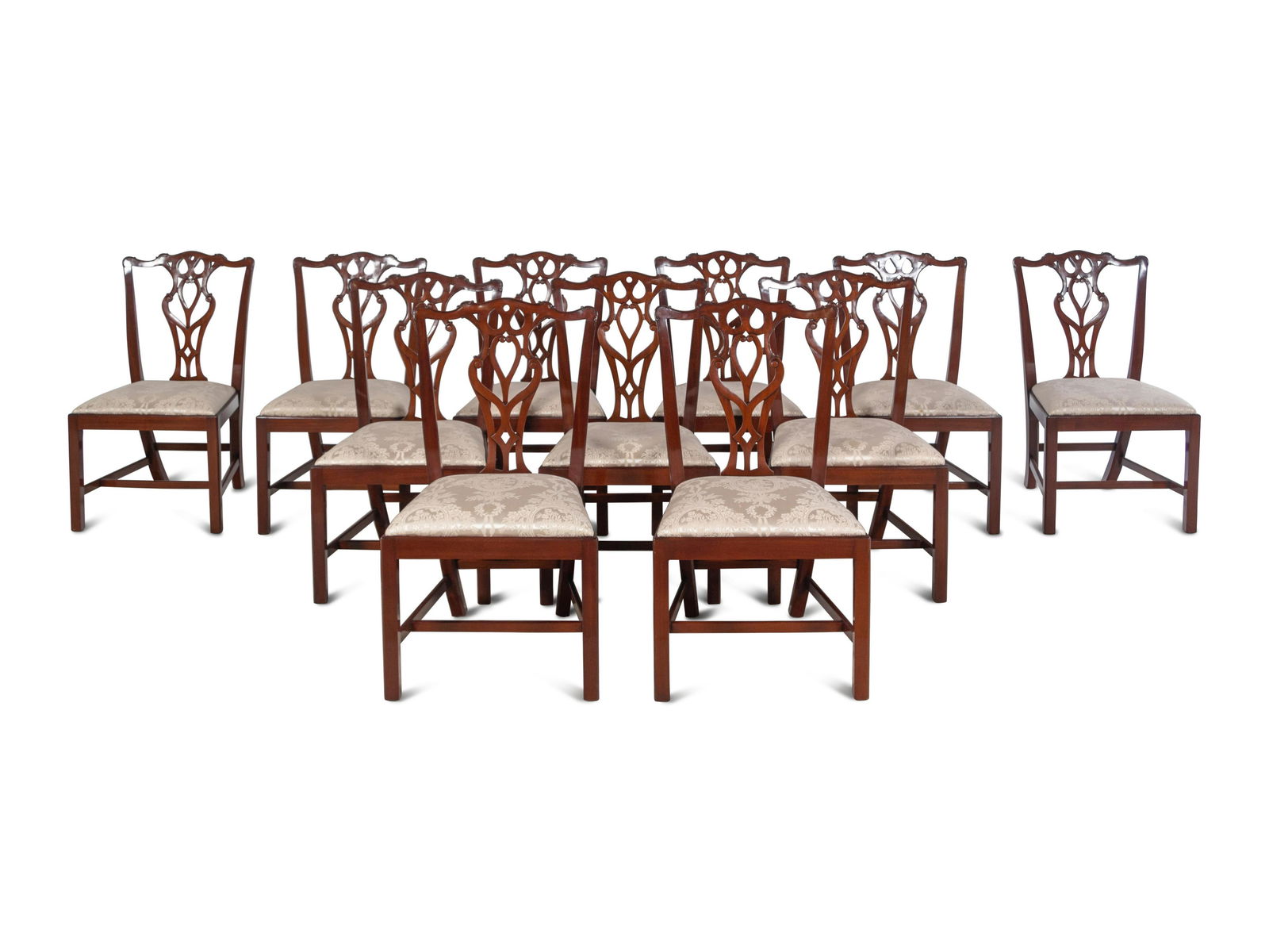 A Set of Thirty George III Style Mahogany Dining Chairs (1 of 4)
