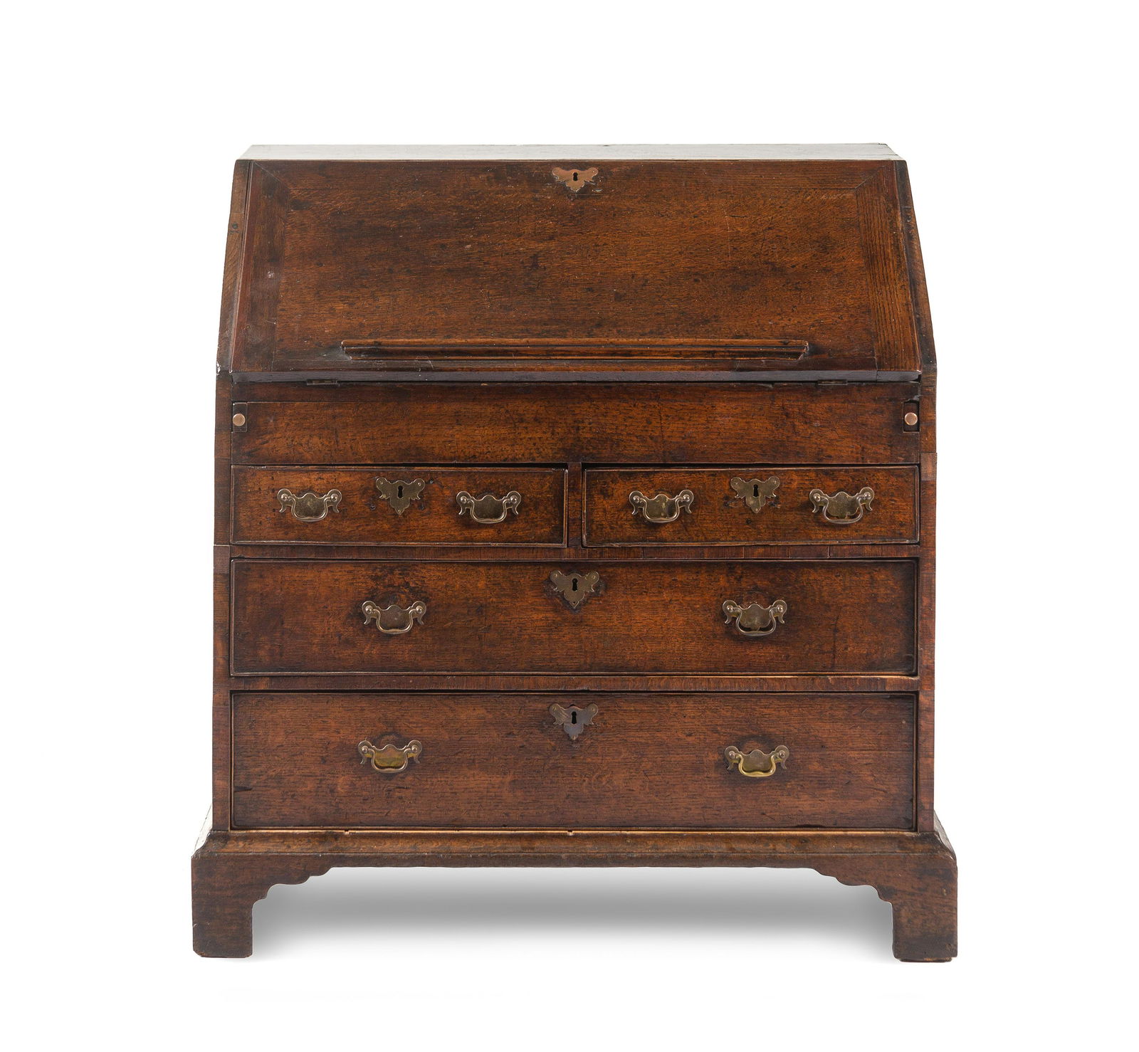 A George III Provincial Oak Slant-Front Secretary Desk (1 of 5)