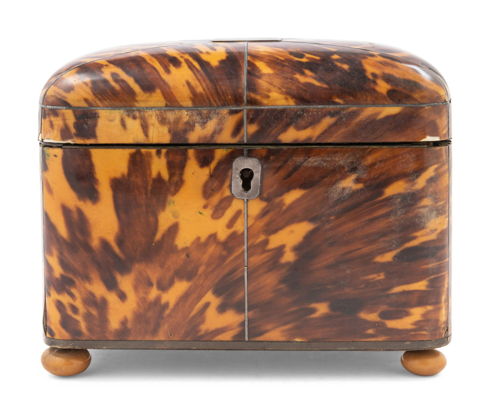 A George III Tortoiseshell Tea Caddy (1 of 5)