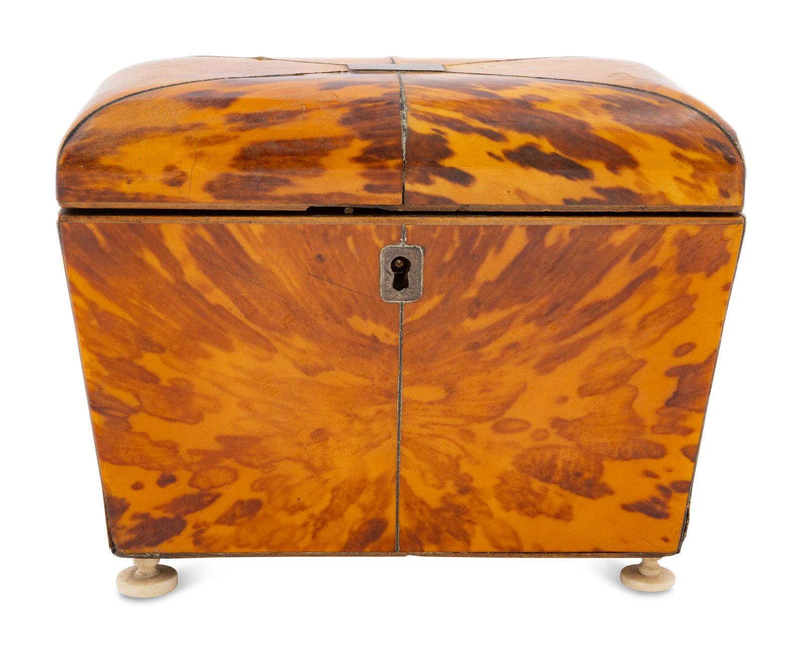 A George III Tortoiseshell Tea Caddy (1 of 3)