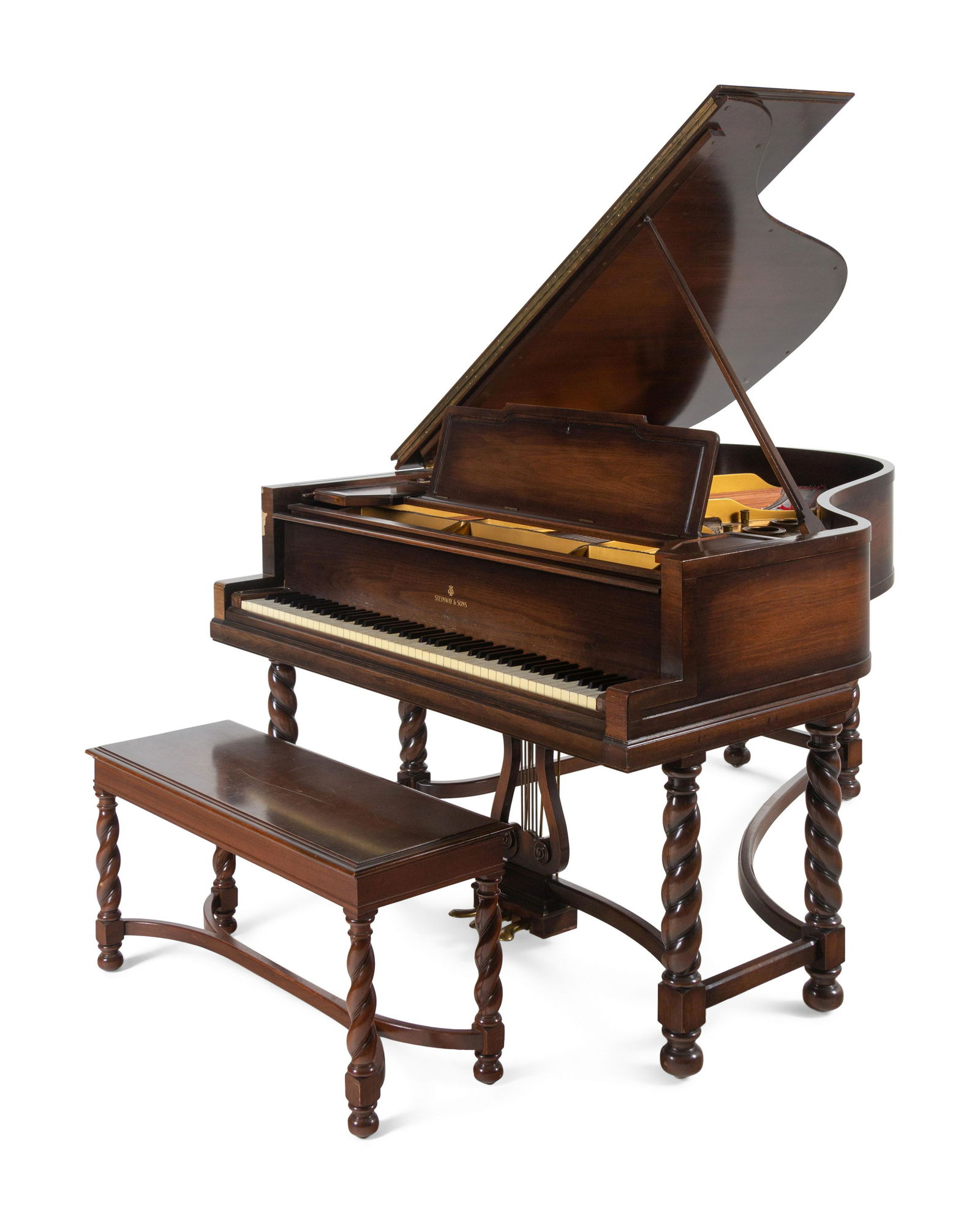 A Steinway and Sons Model L Grand Piano (1 of 8)