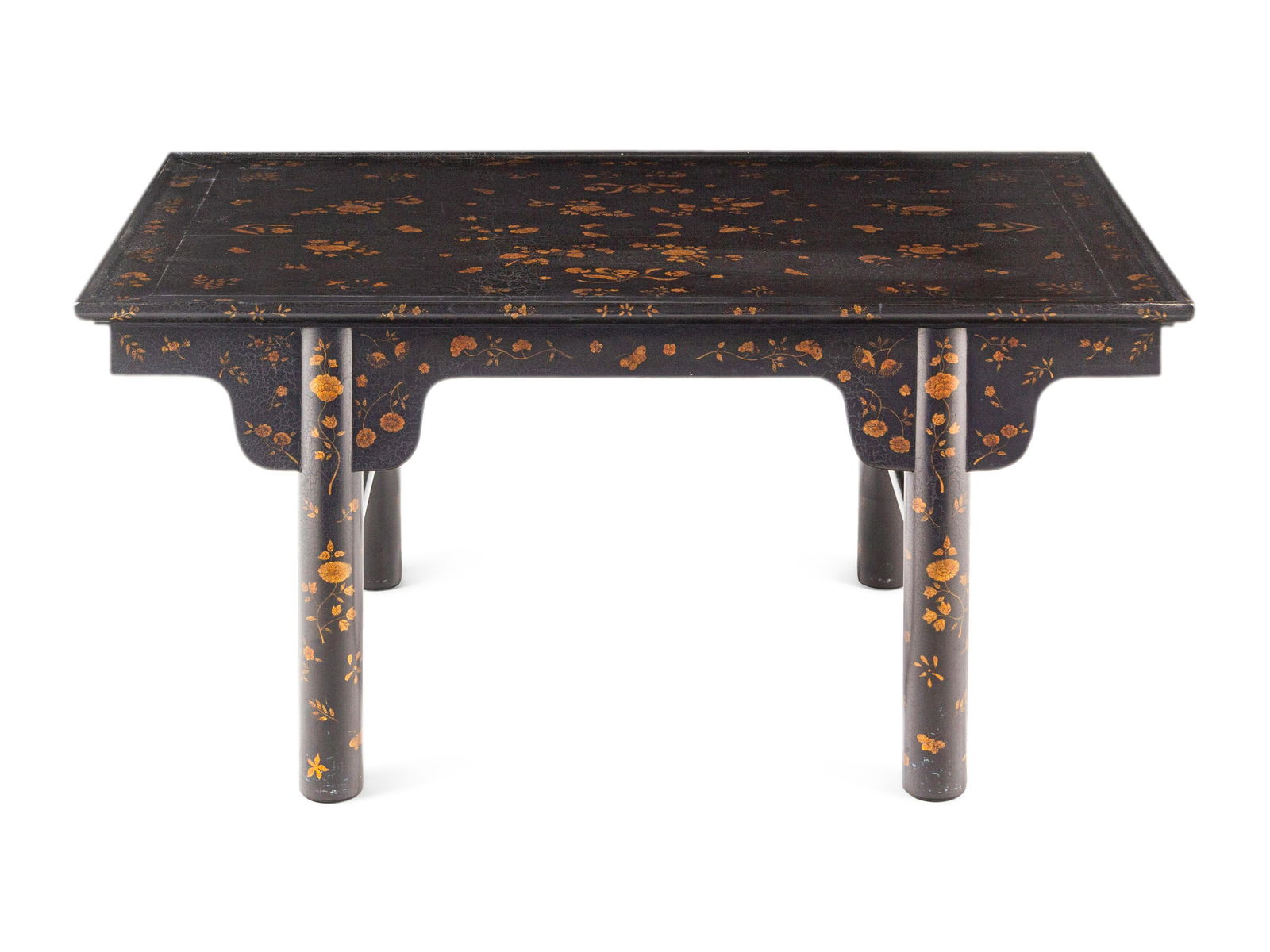 A Chinese Export Style Lacquered and Parcel-Gilt Low Table (1 of 3)