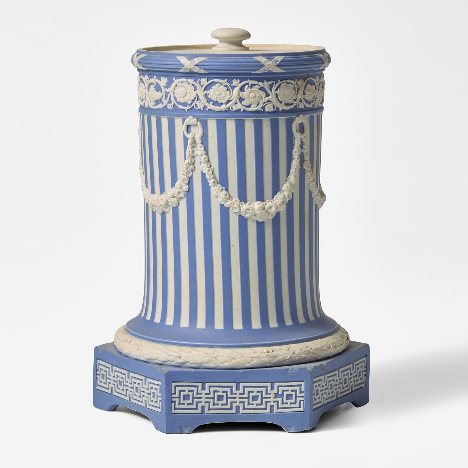 A Wedgwood Jasperware Column-Form Lamp Base UK, circa 1820 (1 of 3)