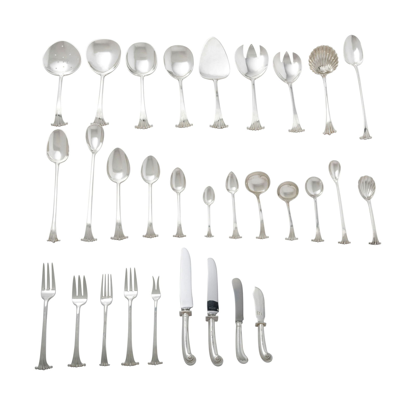 An American Silver Flatware Service (1 of 2)
