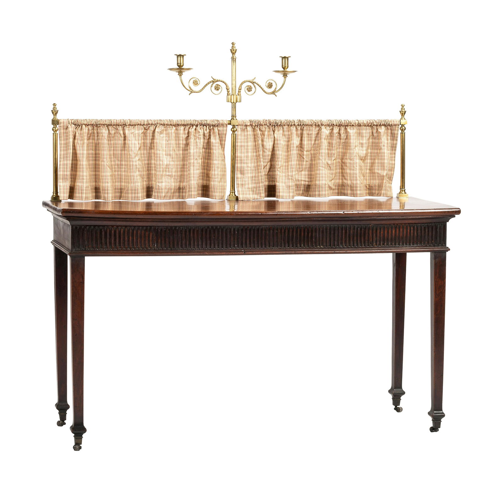 A Mahogany George III-Style Sideboard with Brass Gallery Rail (1 of 6)