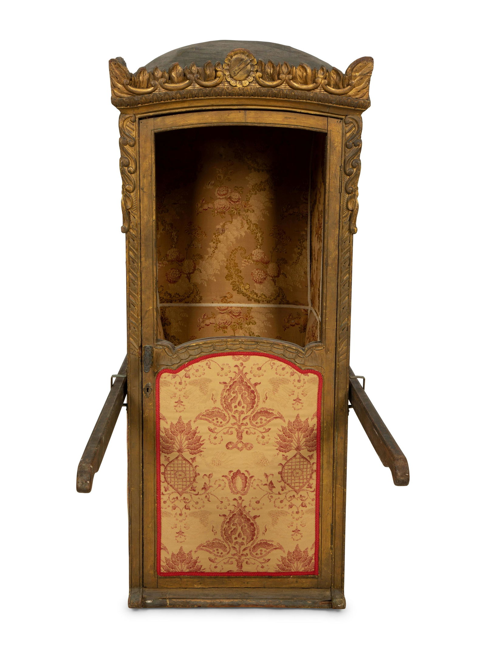 A Venetian Carved and Painted Giltwood Sedan Chair (1 of 7)