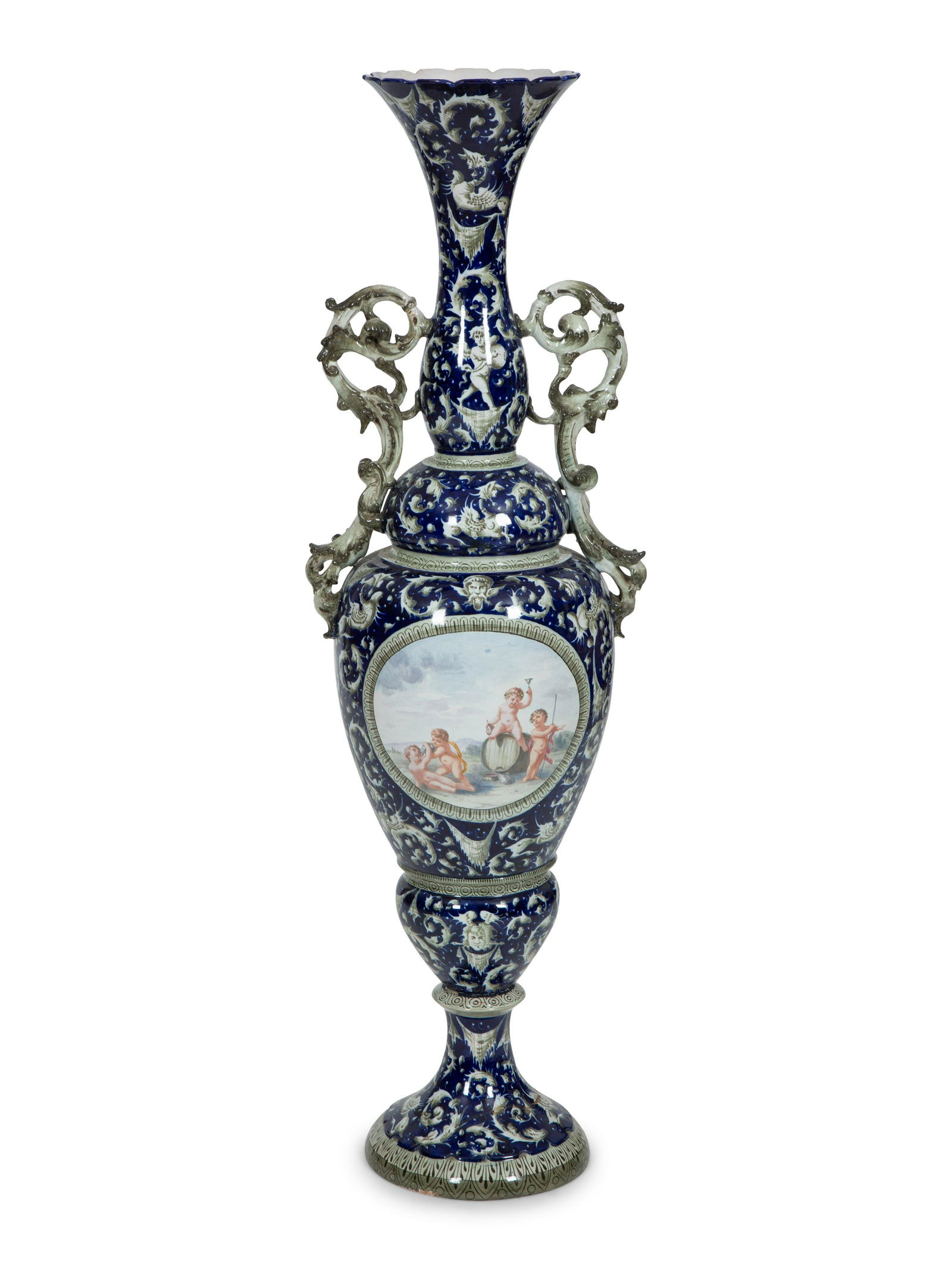 An Italian Majolica Floor Vase (1 of 6)