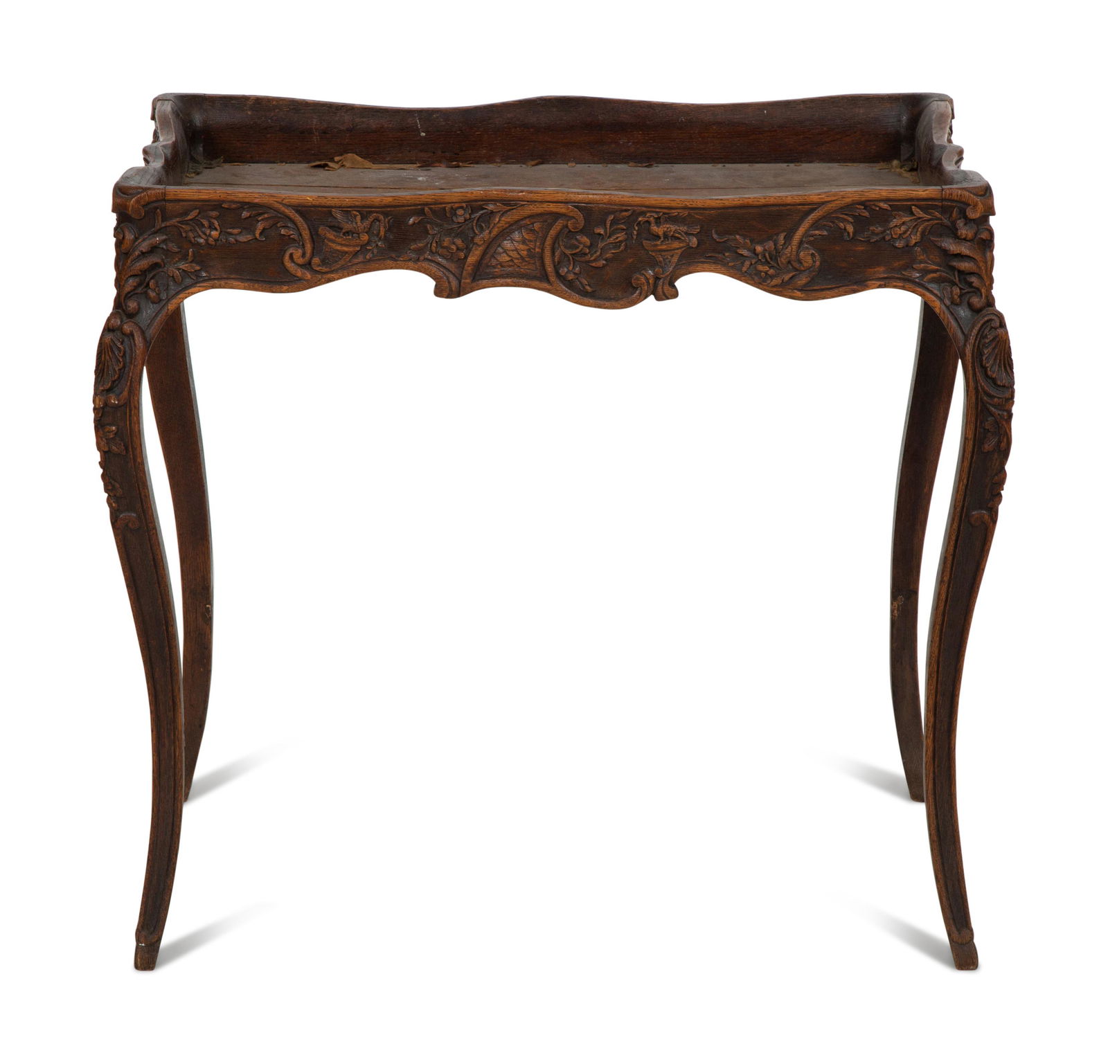 An English Carved Oak Tray-Top Table (1 of 5)