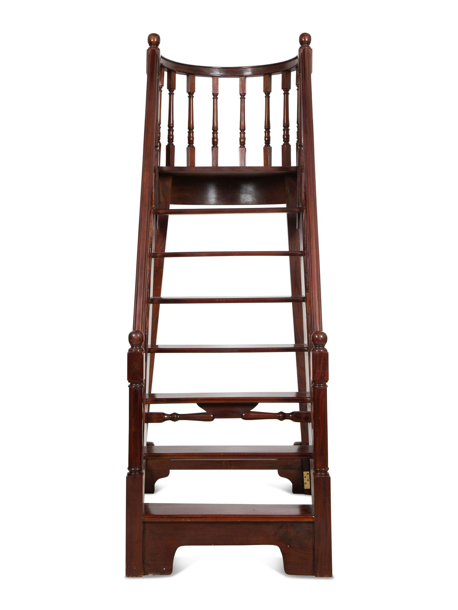 A Set of Georgian Style Mahogany Library Steps (1 of 6)