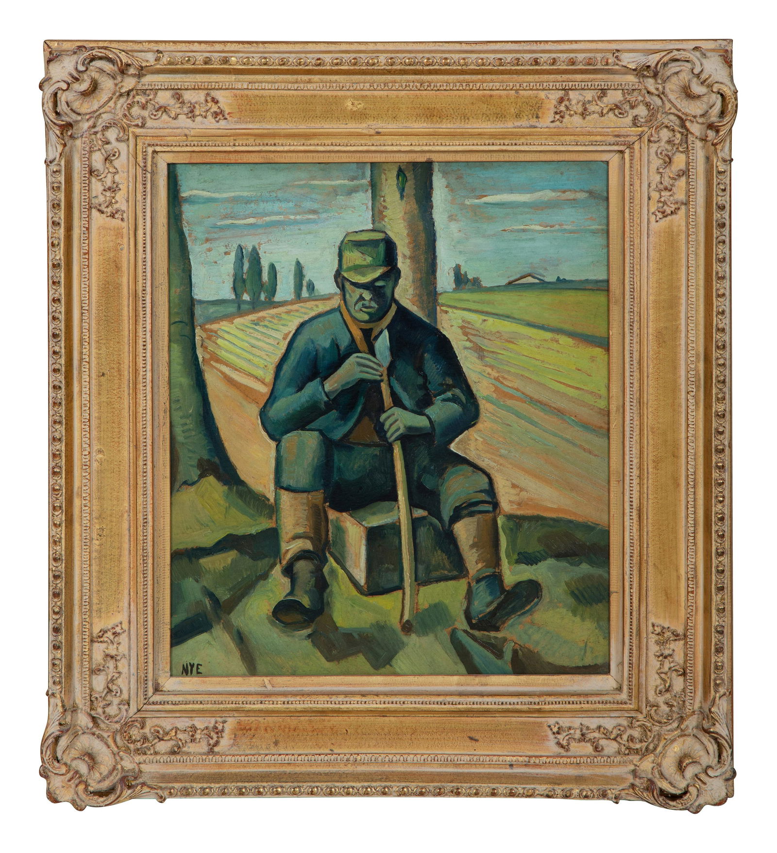 Edgar Hewitt Nye (American, 1879-1943) Farmer Resting (1 of 5)