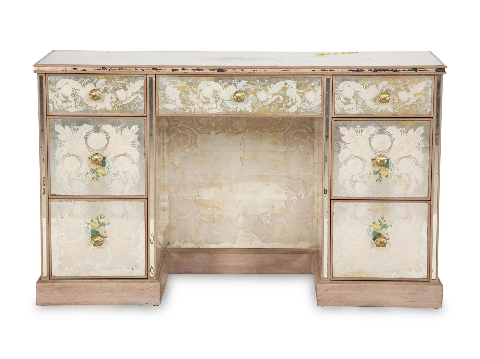 A French Eglomise Mirrored Desk (1 of 5)