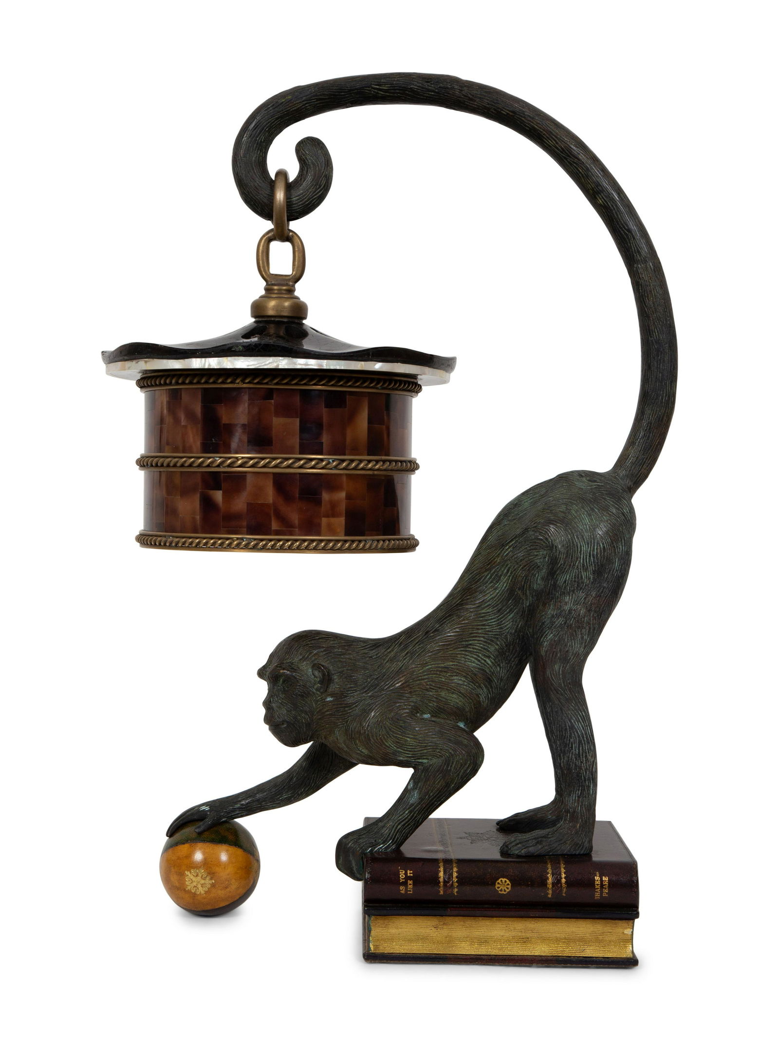 A Maitland-Smith Bronze Monkey Lamp (1 of 7)