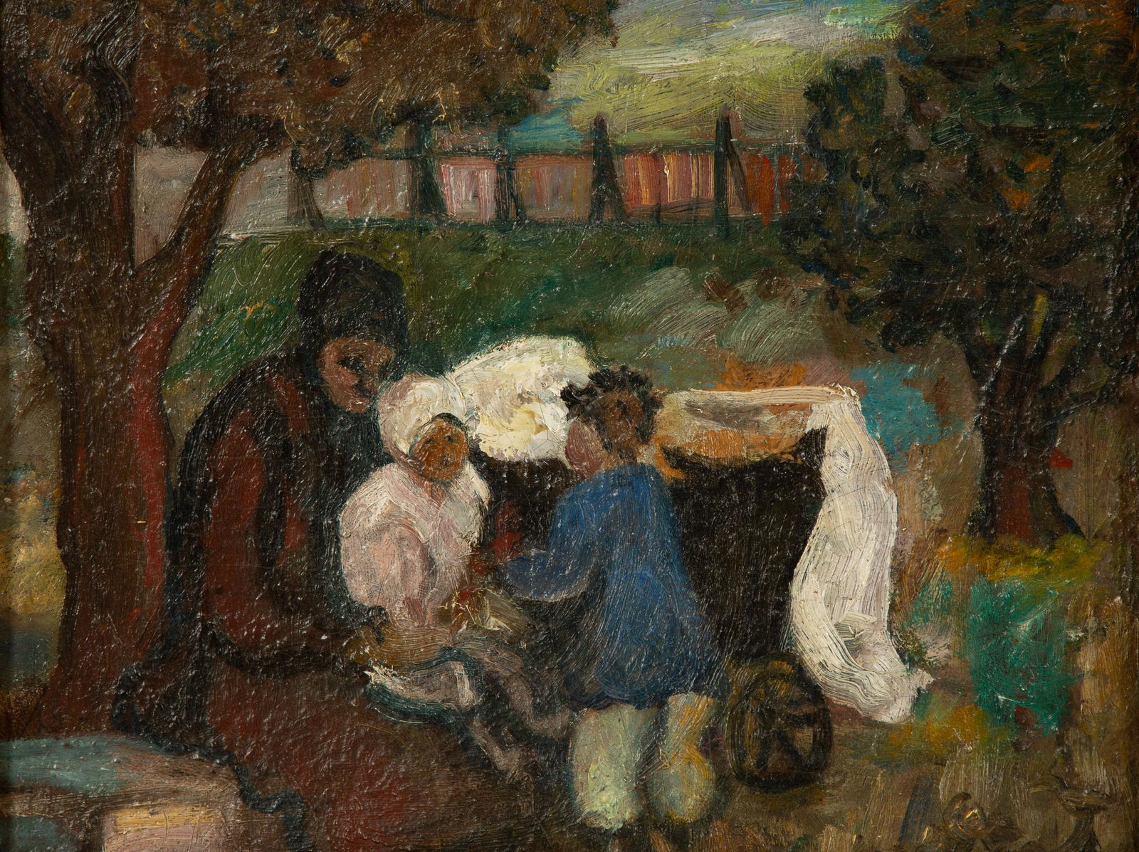 Sacha Moldovan (Russian/American, 1901-1982) Afternoon in the Park (1 of 5)