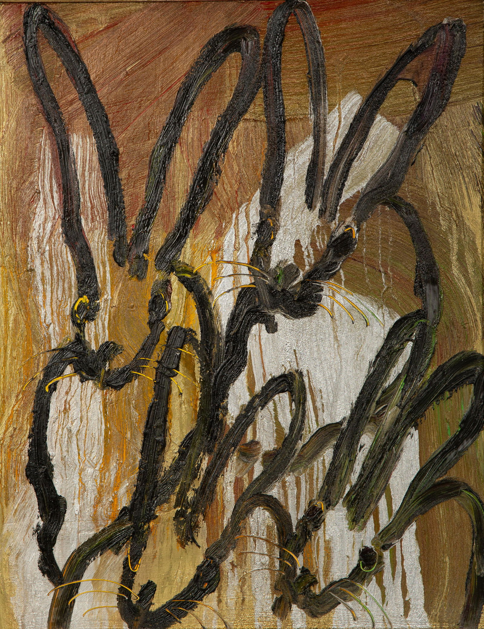 Hunt Slonem (American, B. 1951) Untitled (Bunnies) , 2016 (1 of 5)