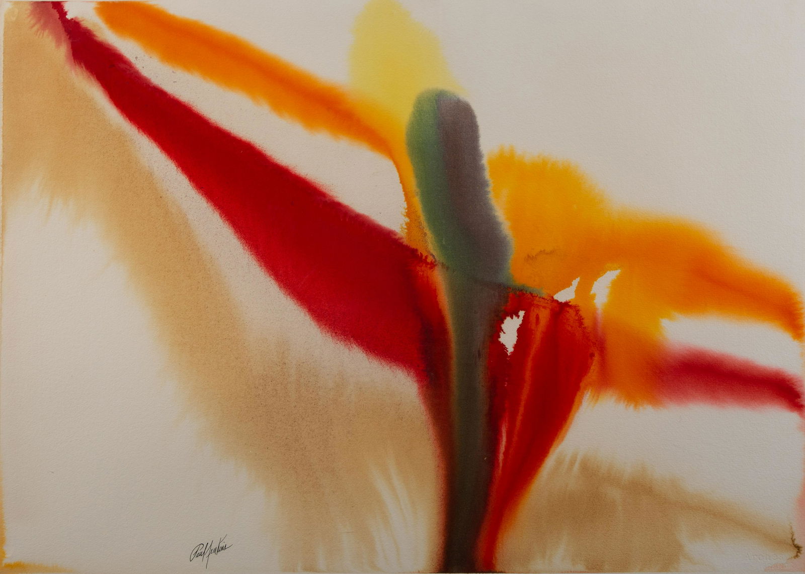 Paul Jenkins (American, 1923-2012) Phenomena After Image of Blue (1 of 6)