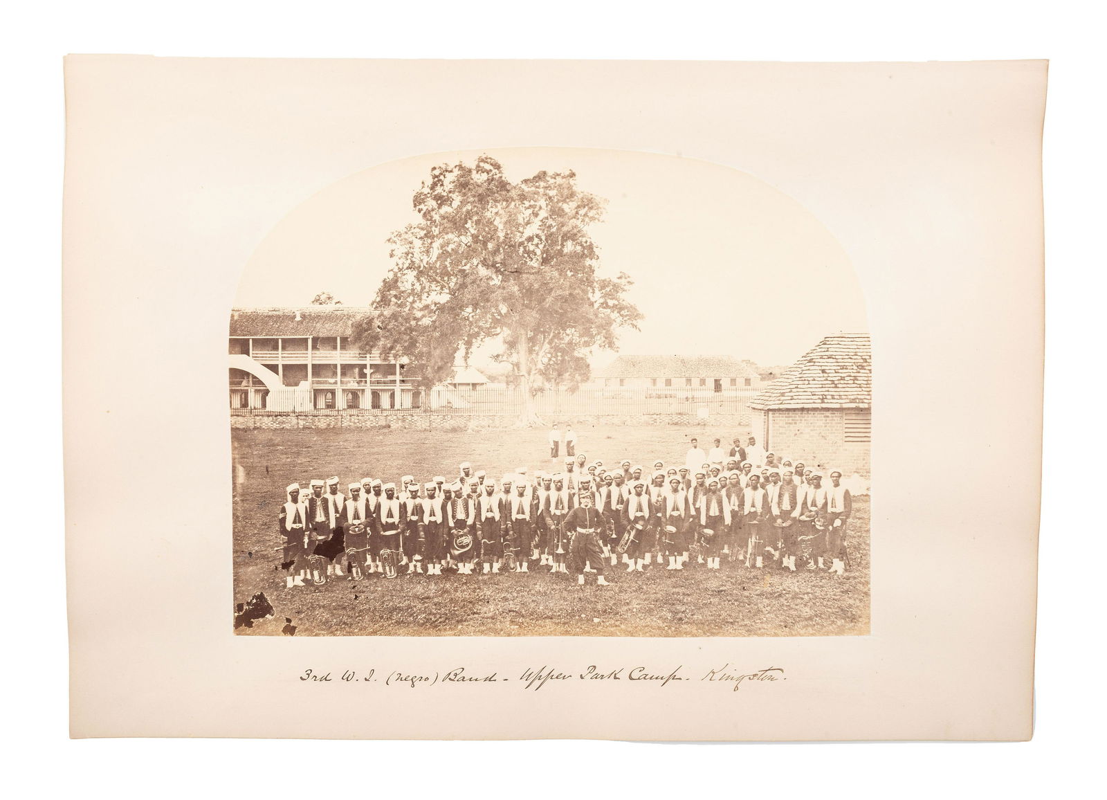 [EARLY PHOTOGRAPHY] -- [JAMAICA & UNITED STATES]. A group of 26 albumen photographs, some featuring (1 of 7)