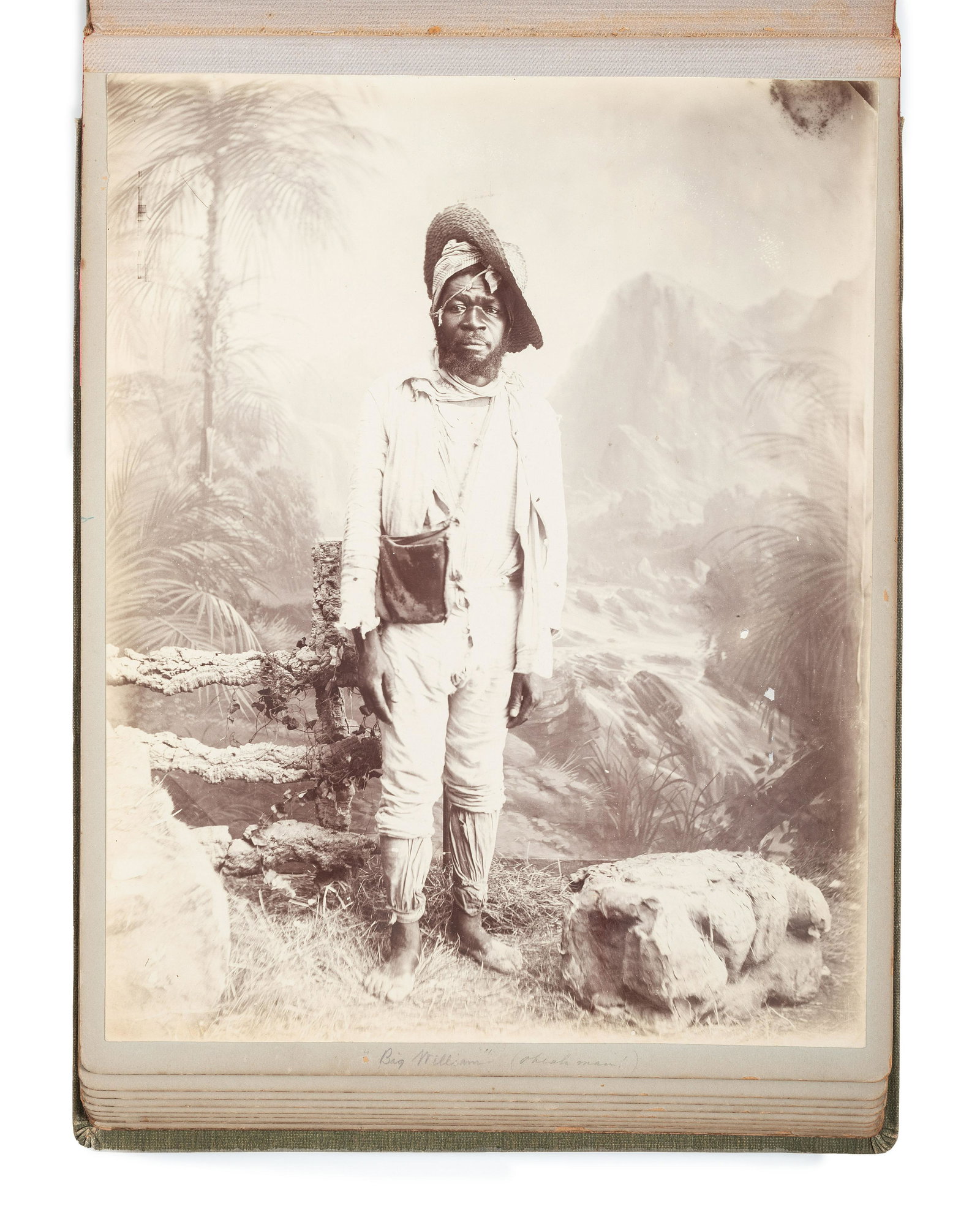 [EARLY PHOTOGRAPHY] -- [JAMAICA]. Album containing several photographs of Black subjects in Jamaica. (1 of 7)