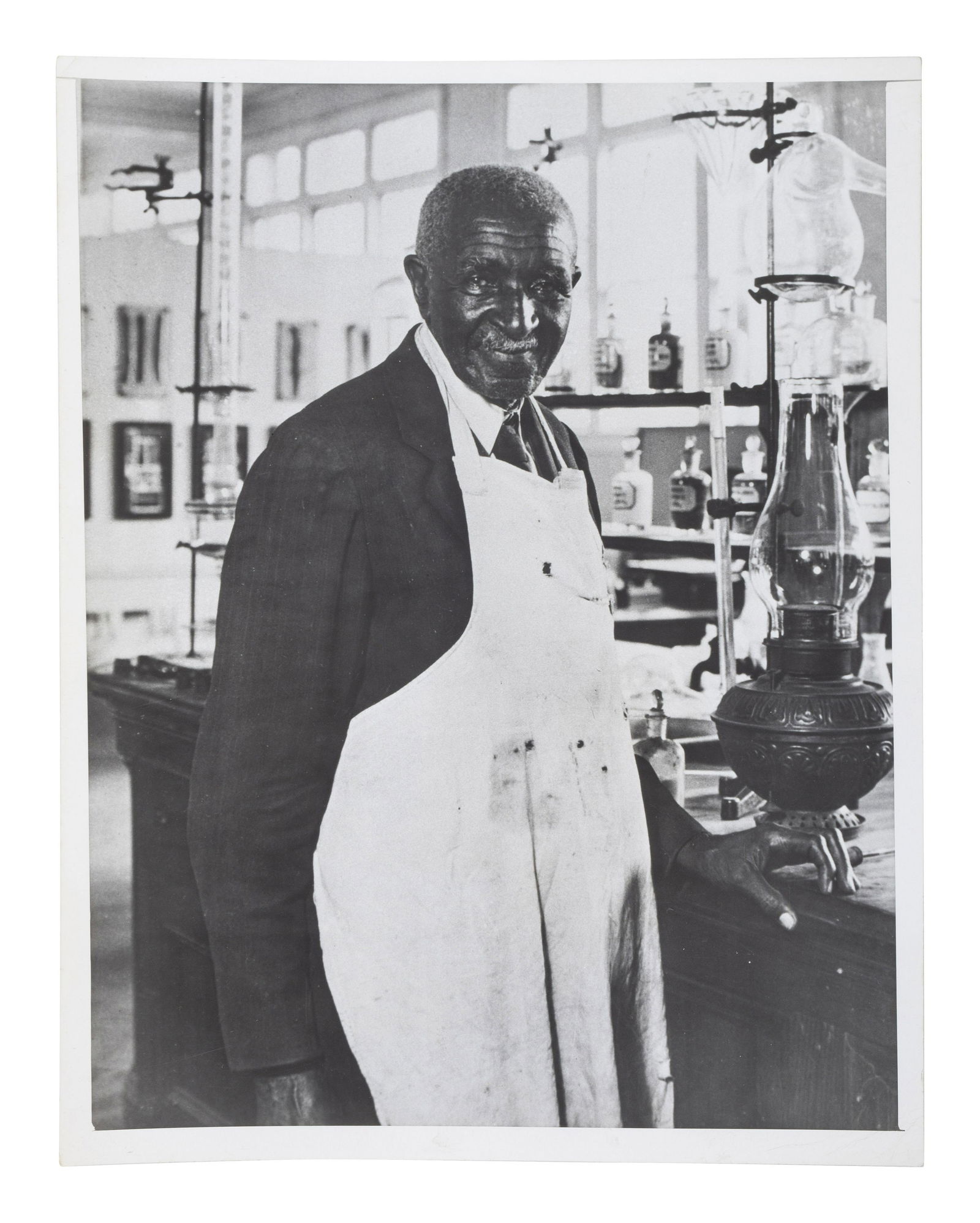 SEIDMAN, Sy (1891-1977), photographer. Portrait of George Washington Carver. Ca 1930. (1 of 2)