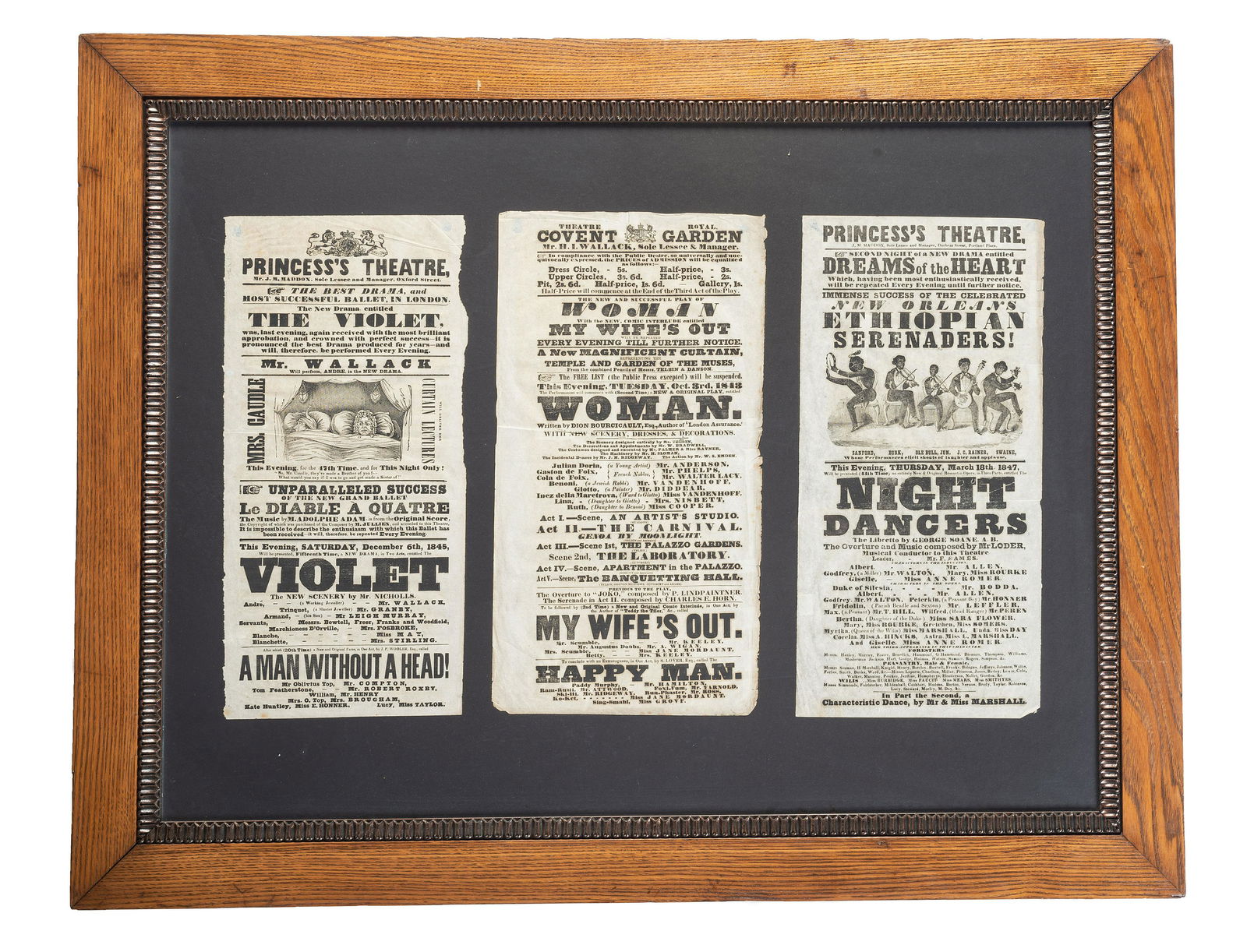 [MUSIC] -- [THEATRE]. A group of 3 theatrical broadsides promoting the New Orleans Ethiopian (1 of 2)