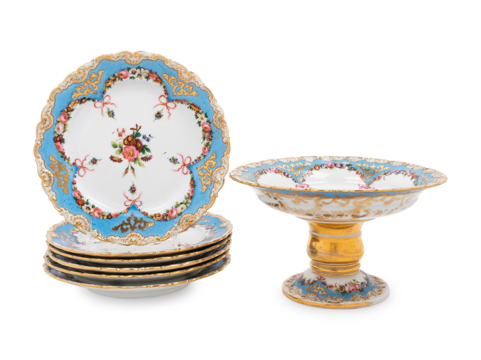 A Group of French Porcelain Dessert Service Articles (1 of 11)