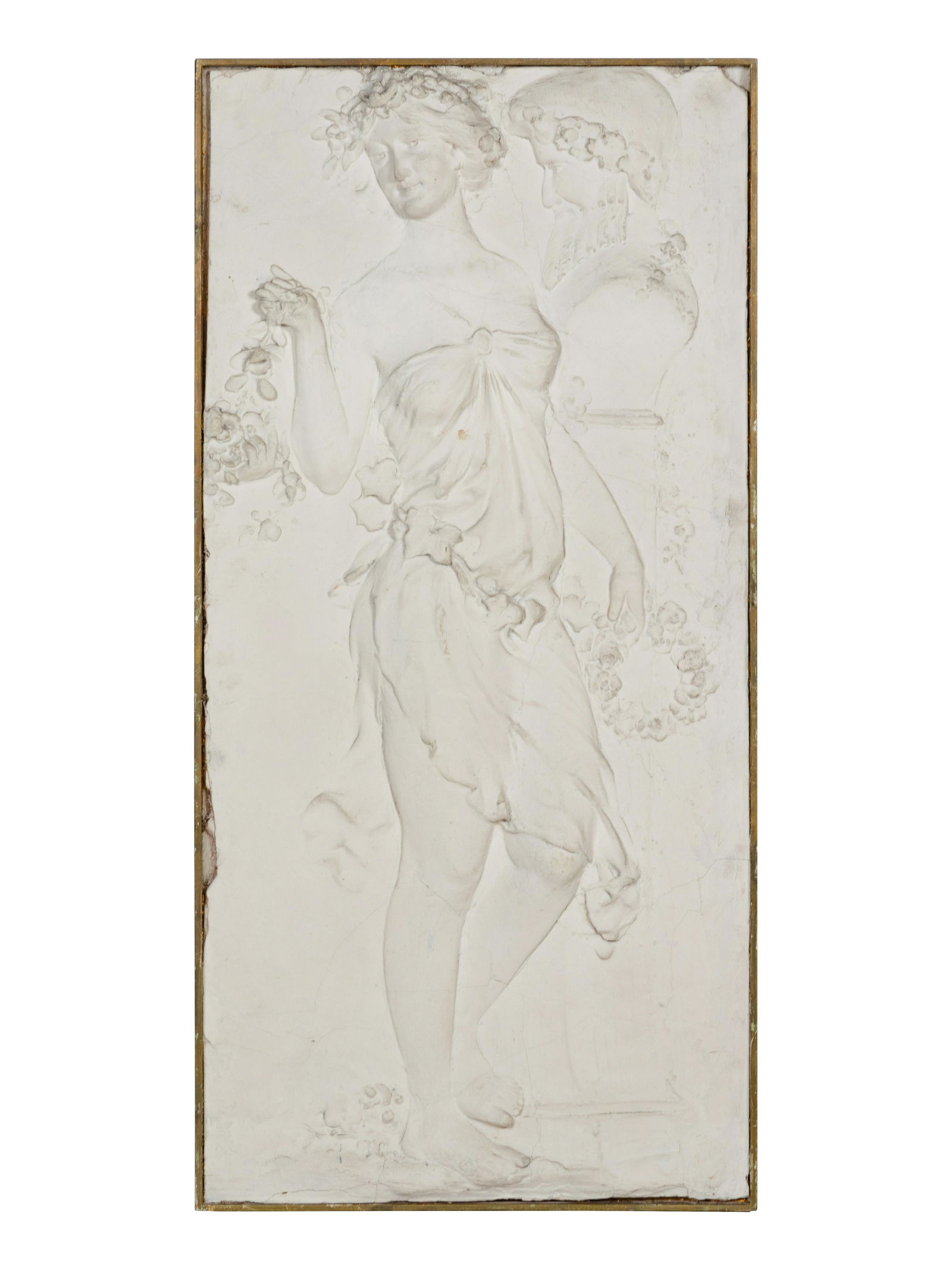 A Neoclassical Style Plaster Relief Panel (1 of 3)