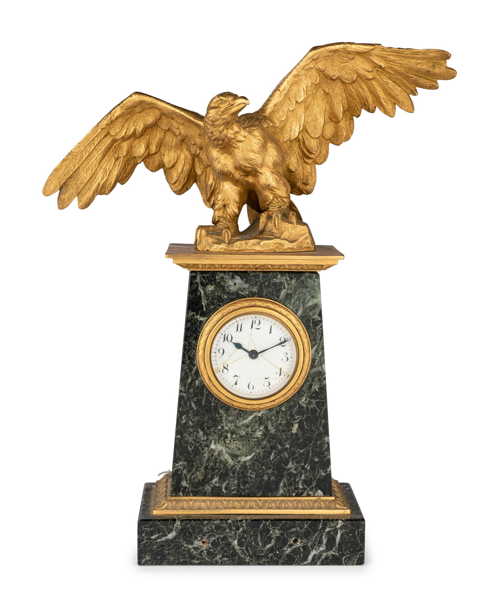 A Continental Marble and Gilt Bronze Eagle Clock (1 of 4)