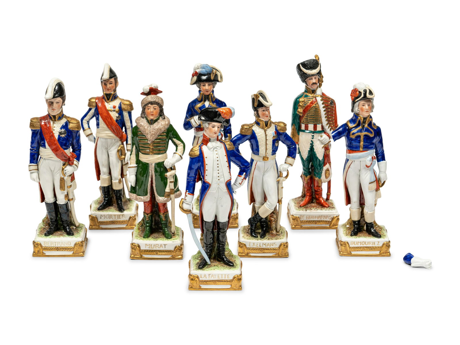 A Set of Eight Sitzendorf Porcelain Figures (1 of 5)