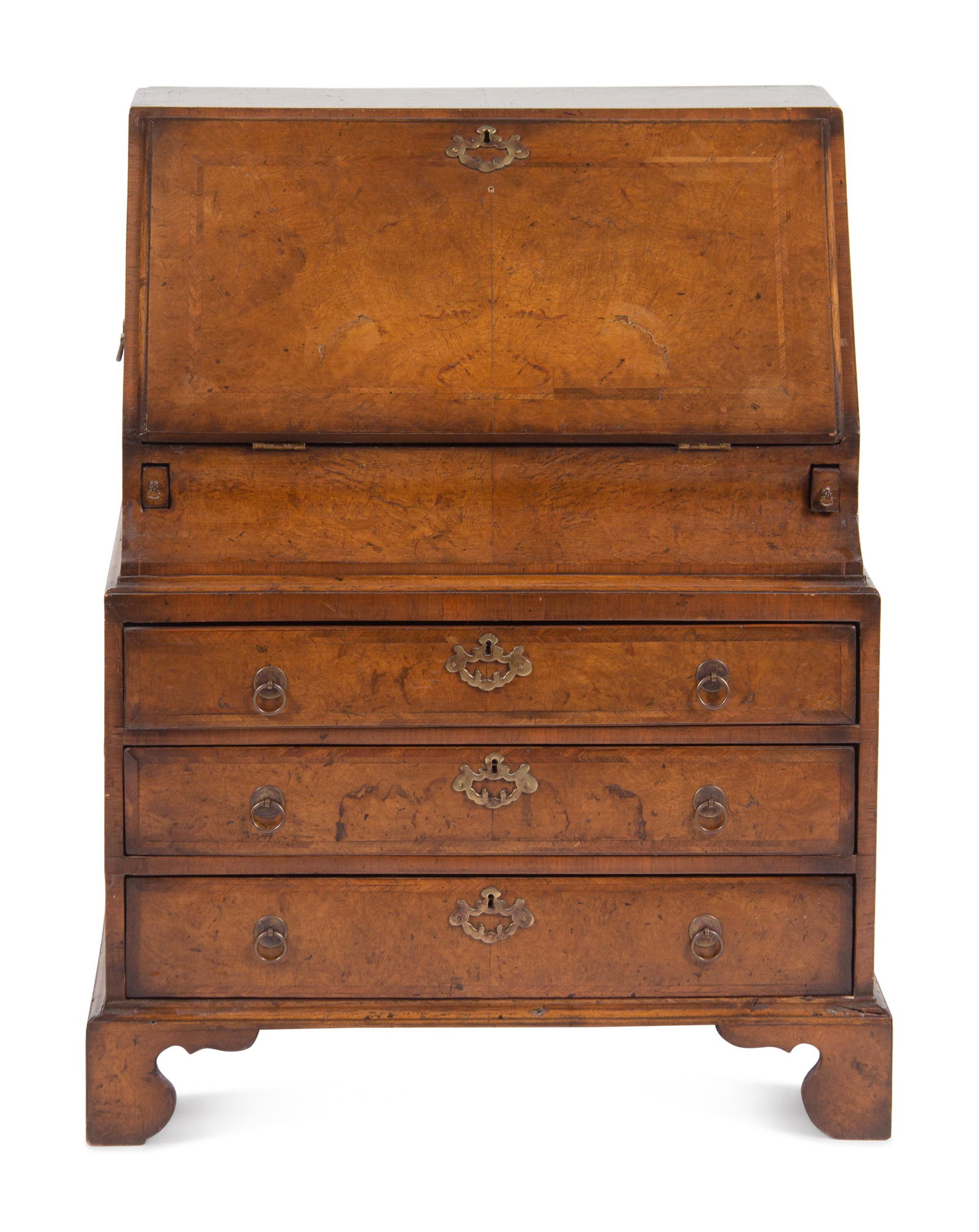 A George II Burl Walnut Slant-Front Desk (1 of 5)