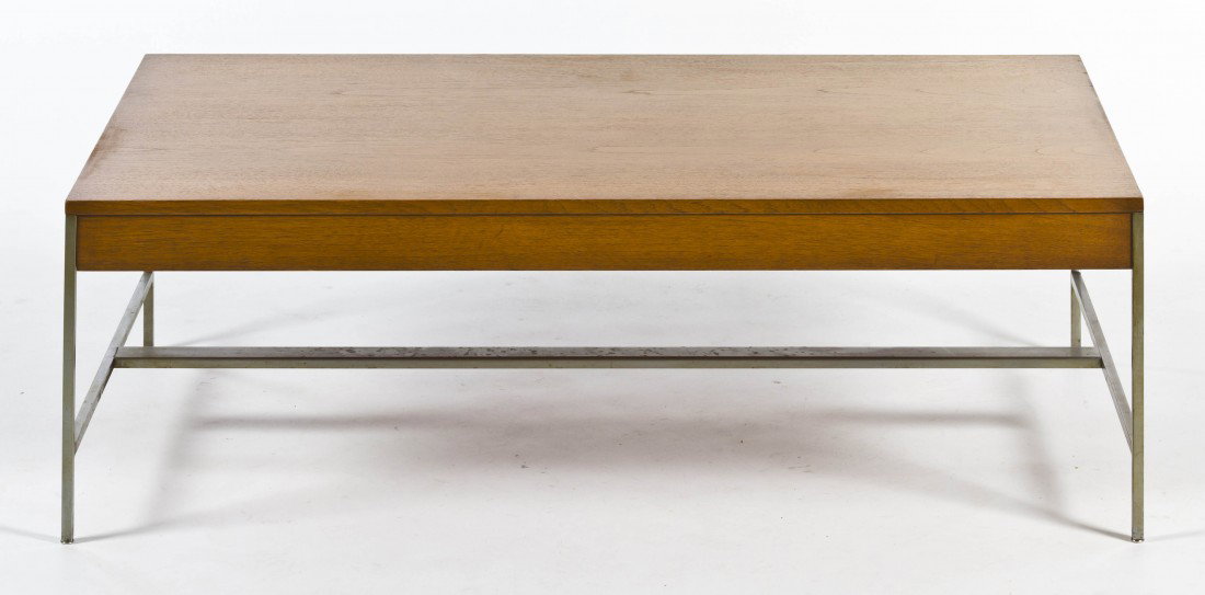 An American Low Table, Herman Miller, Height 14 1/2: An American Low Table, Herman Miller, having a rectangular top. Height 14 1/2 x width 48 x depth 27 inches. Property from the Jose Sanchez Trust, Chicago, Illinois
