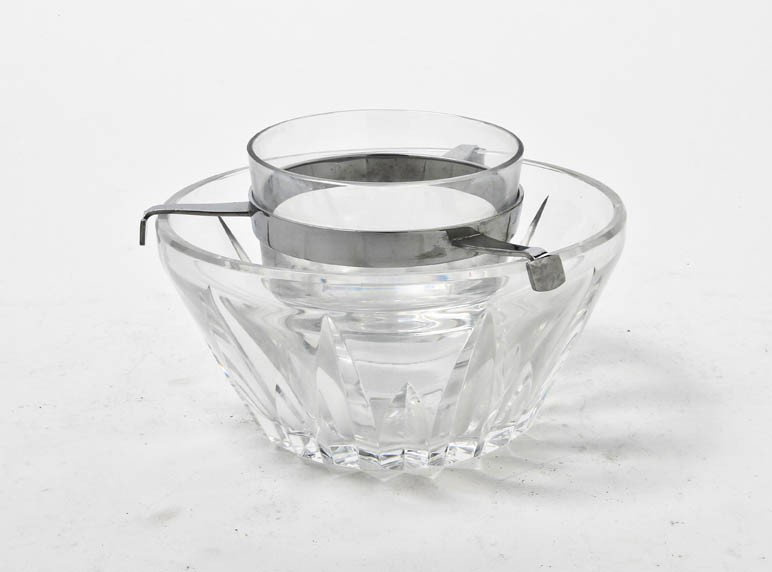 A Baccarat Cut Glass Caviar Dish, Diameter 7 inches: A Baccarat Cut Glass Caviar Dish, of circular form. Diameter 7 inches. Property from the Jose Sanchez Trust, Chicago, Illinois