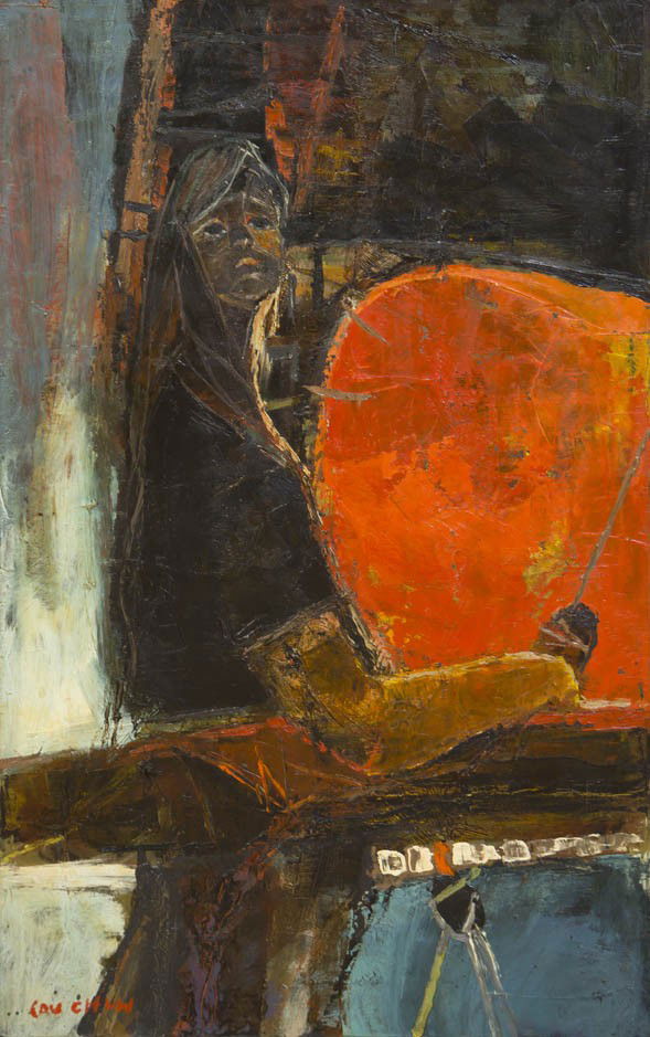 Lau Chun, , Untitled 67: Lau Chun Untitled 67 oil on canvas signed and dated 32 1/4 x 20 inches. Property from the Jose Sanchez Trust, Chicago, Illinois