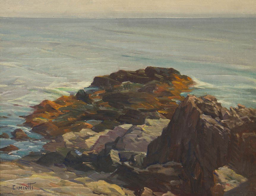 Gustave Cimiotti, (American, 1875-1969), A group o: Gustave Cimiotti (American, 1875-1969) A group of four works oil on canvasboard signed Cimiotti (lower left) and titled (verso) 16 x 20 inches.