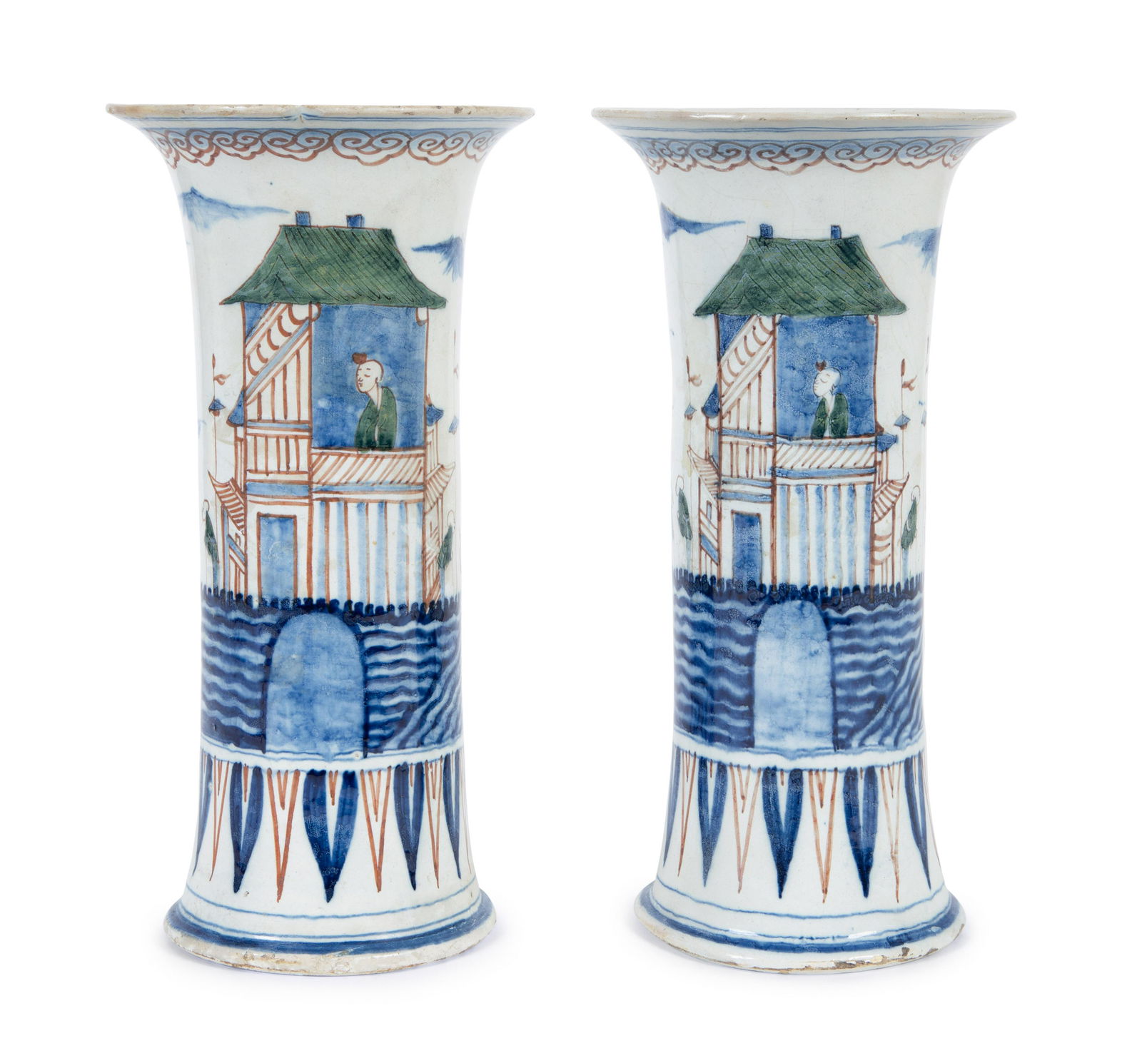 A Pair of Delftware Vases (1 of 5)